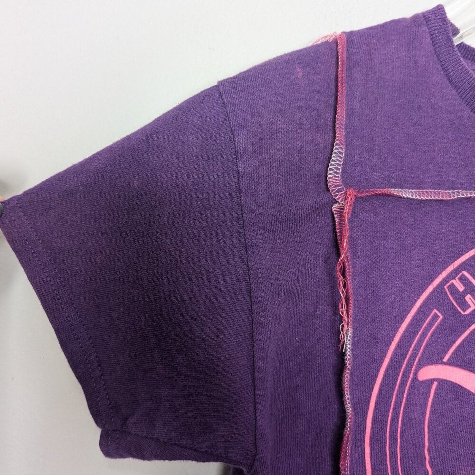 Vintage Vintage Upcycled Purple Short Sleeve Cropped Houston Texas T Size S / US 4 / IT 40 - 5 Thumbnail