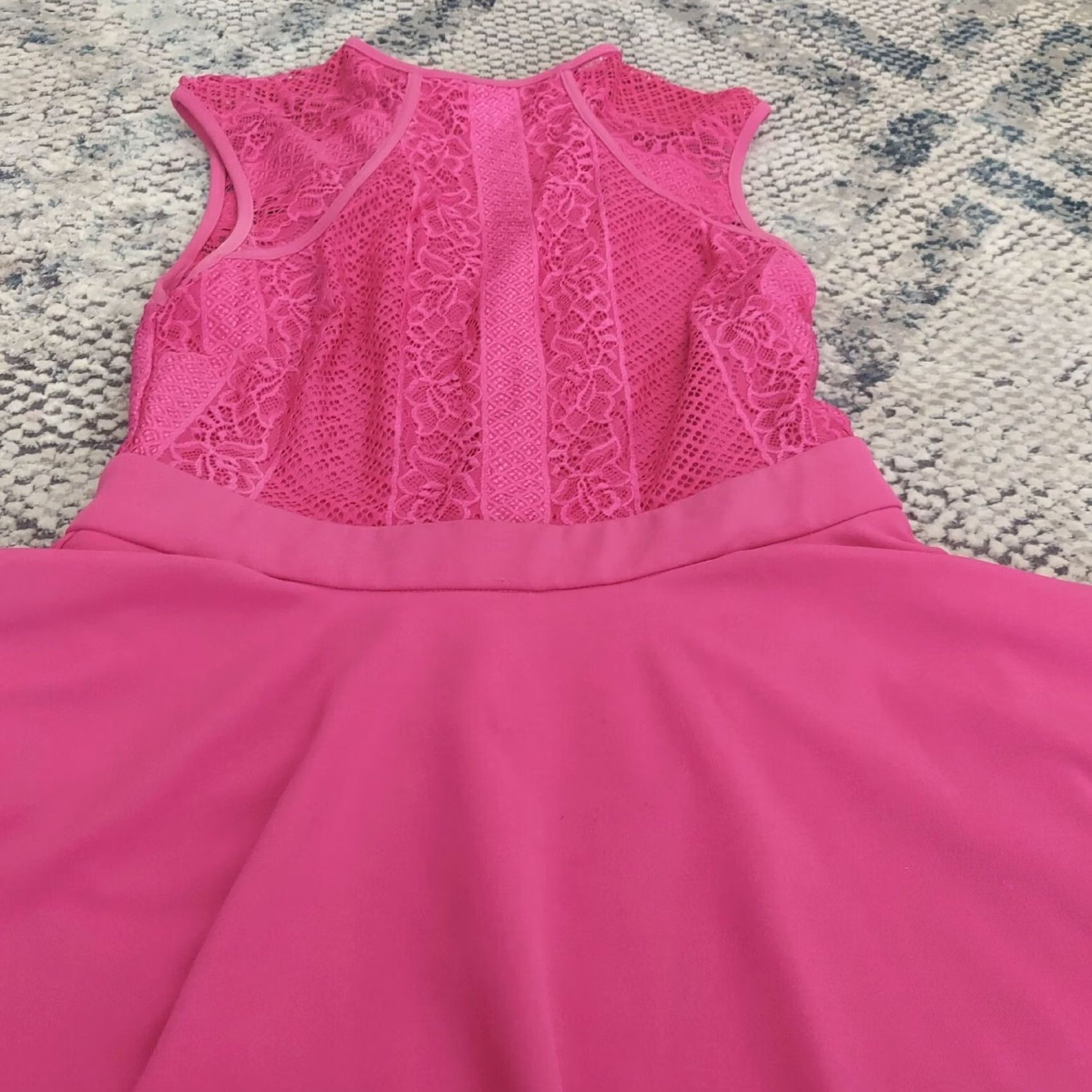 Pinko Obsession Pink Laced Mini Dress - Size M Women Sleeveless Short Casual Formal Party/Cocktail Summer Spring Size M / US 6-8 / IT 42-44 - 3 Thumbnail