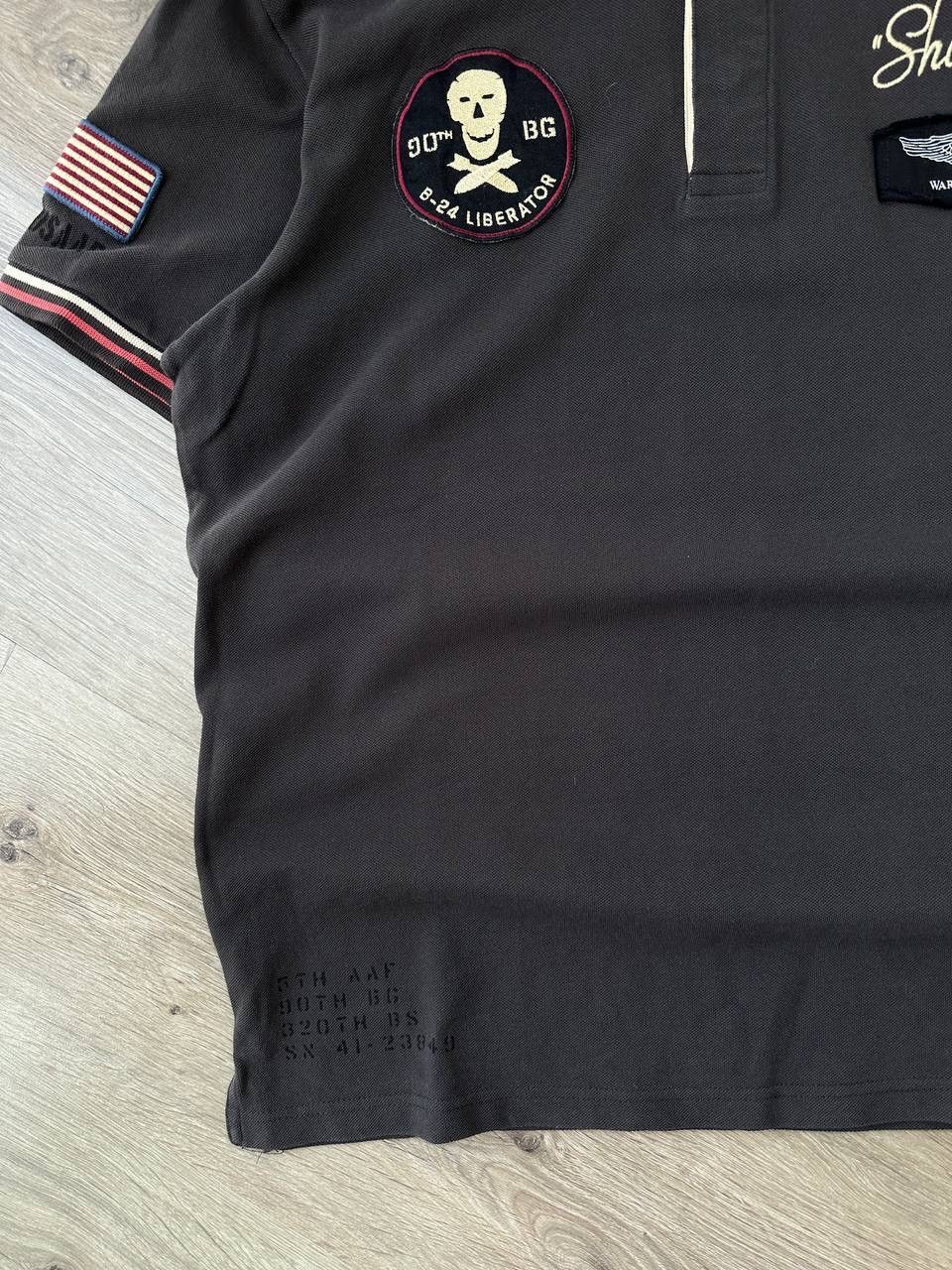 Japanese Brand × Vintage Vintage Military-Inspired Polo Shirt Shorty Patch Design Size US M / EU 48-50 / 2 - 5 Thumbnail