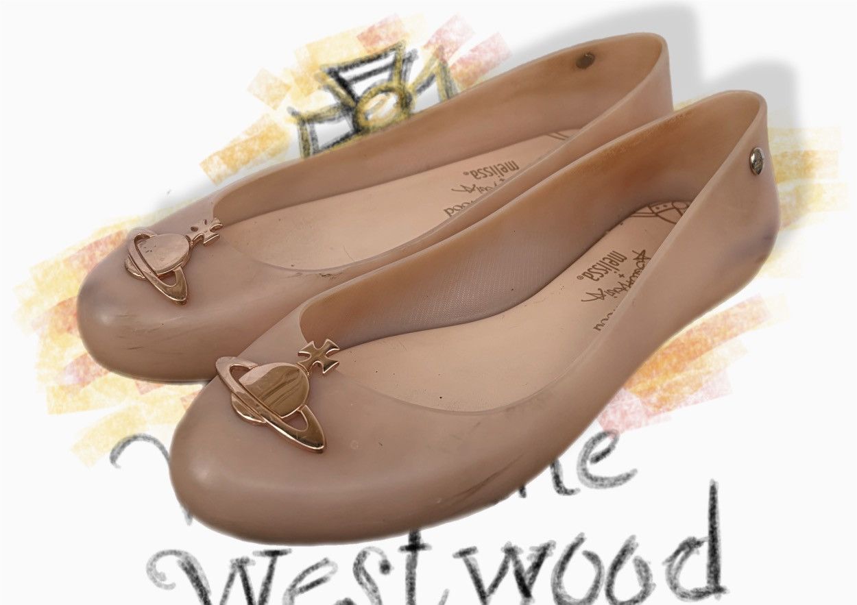 Vivienne Westwood Vivienne Westwood x Melissa Anglomania Nude Ballet Flats Size US 7 / IT 37 - 1 Thumbnail