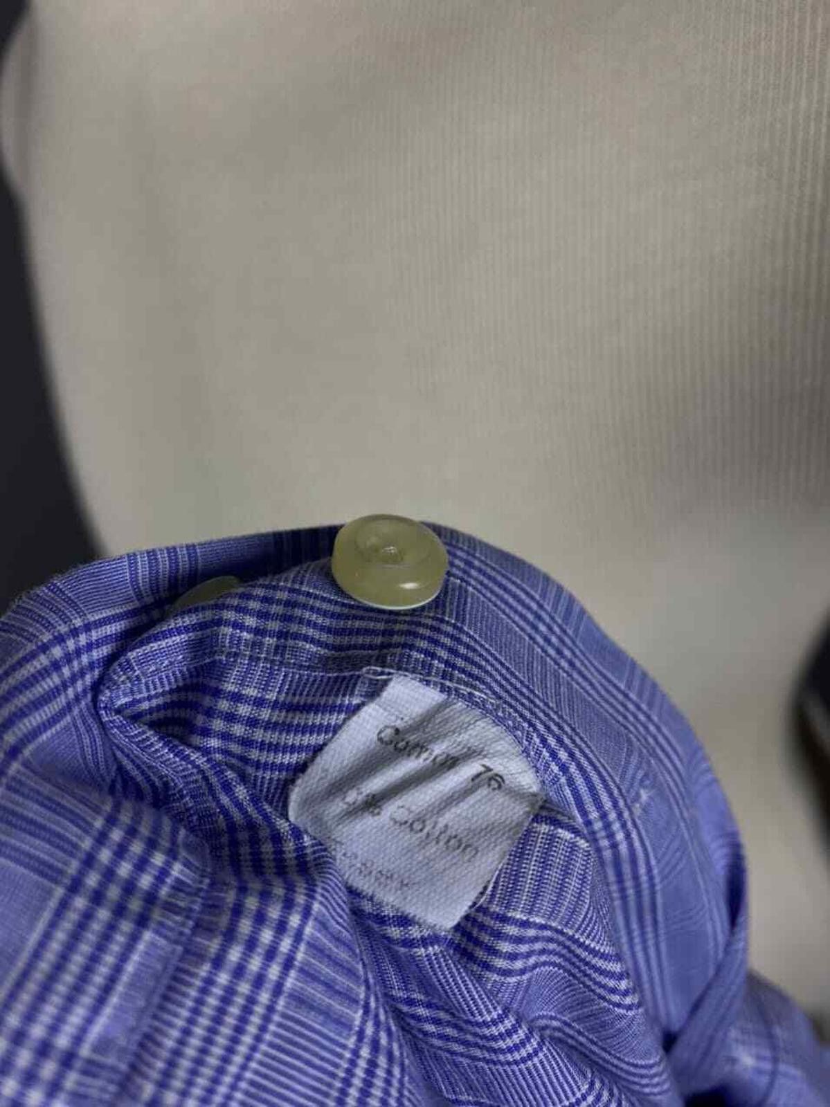 Burberry Burberrys Nova Check Blue Button Up Dress Shirt Size 42 Size US M / EU 48-50 / 2 - 12 Thumbnail