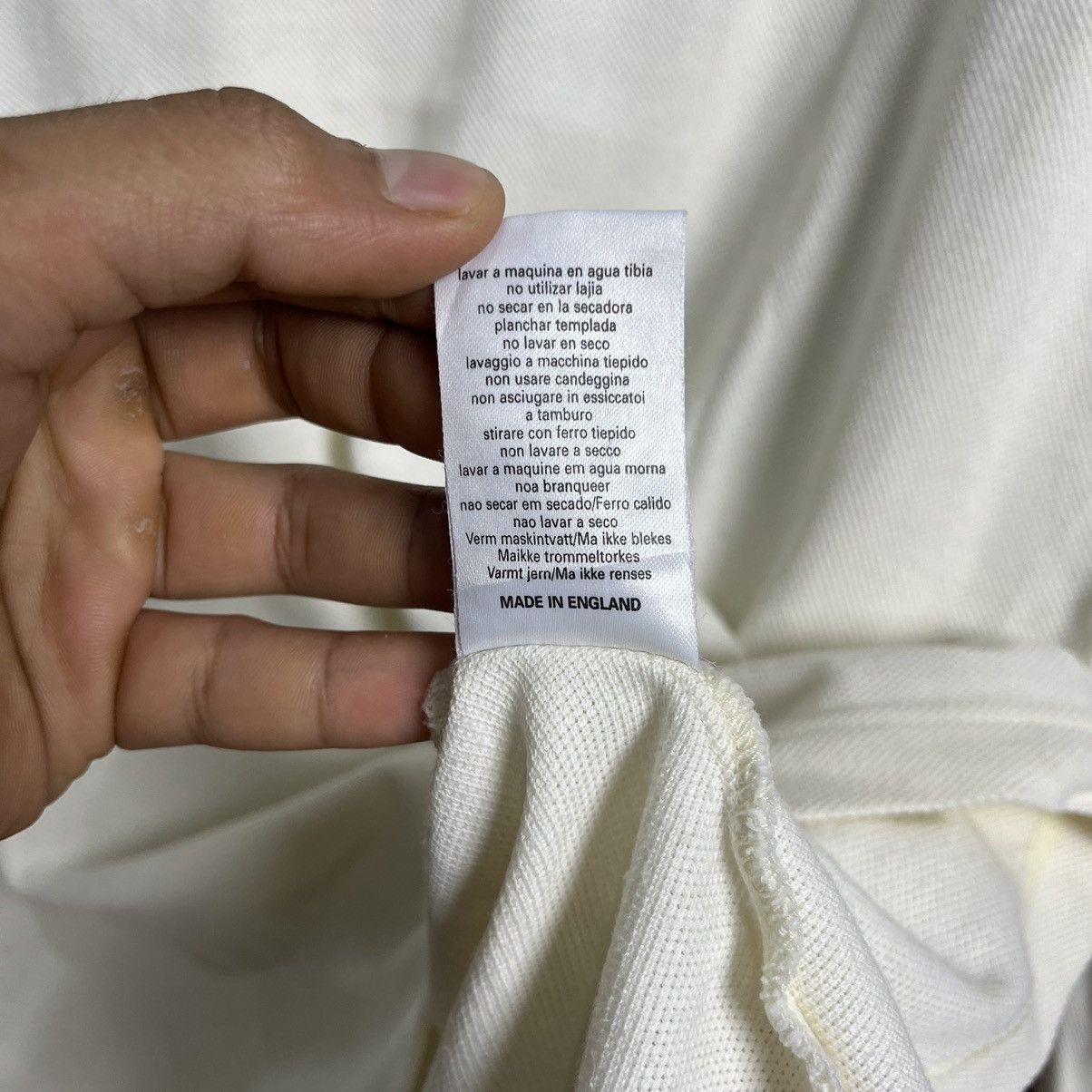 Burberry × Burberry Prorsum × Vintage Treasure! Vintage Burberry Nova Check White on White Polos Size US S / EU 44-46 / 1 - 9 Thumbnail