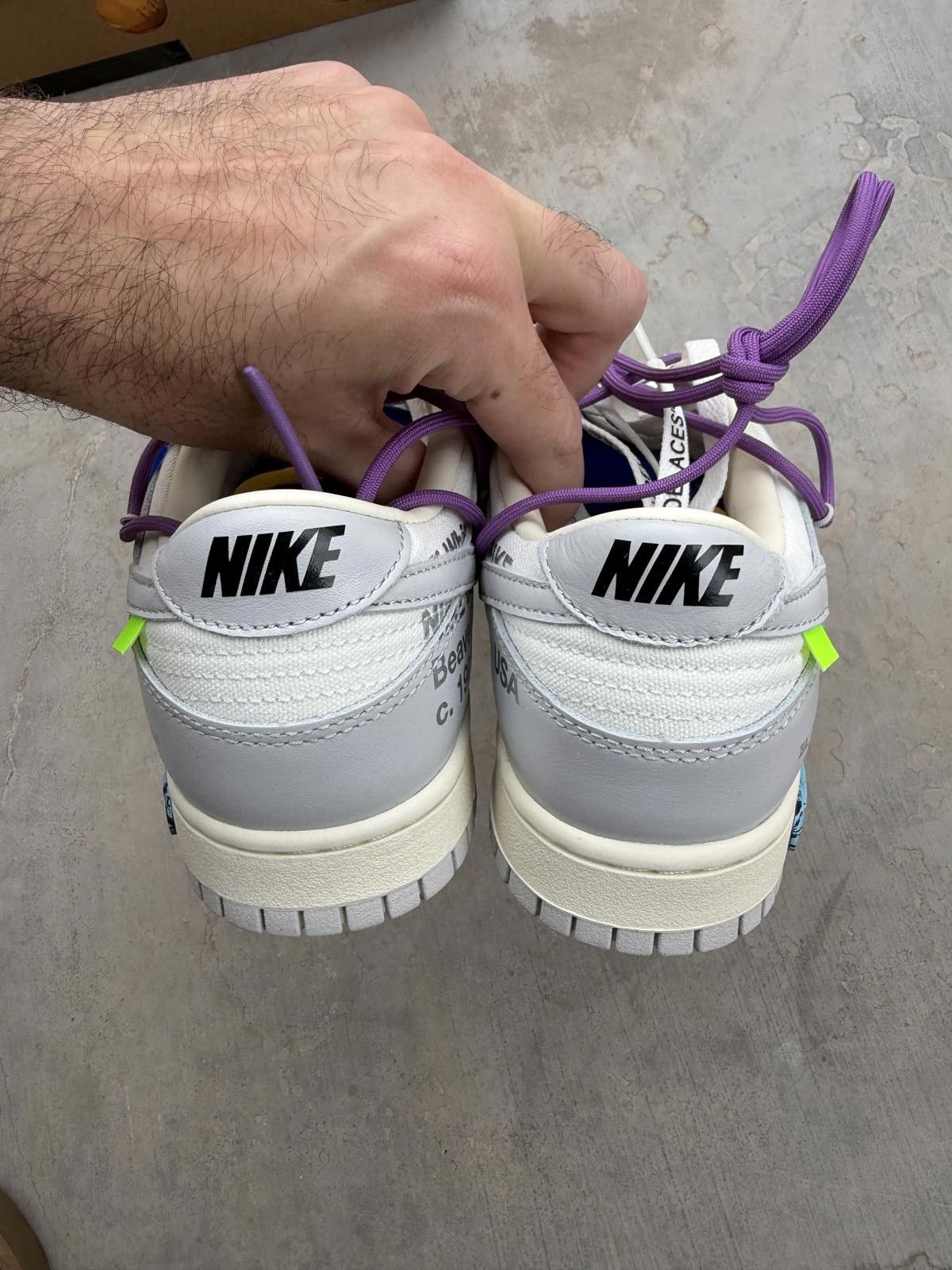 Nike Nike Dunk Low Off-White Lot 48 Size 9.5M DS OG All Size US 9.5 / EU 42-43 - 4 Thumbnail