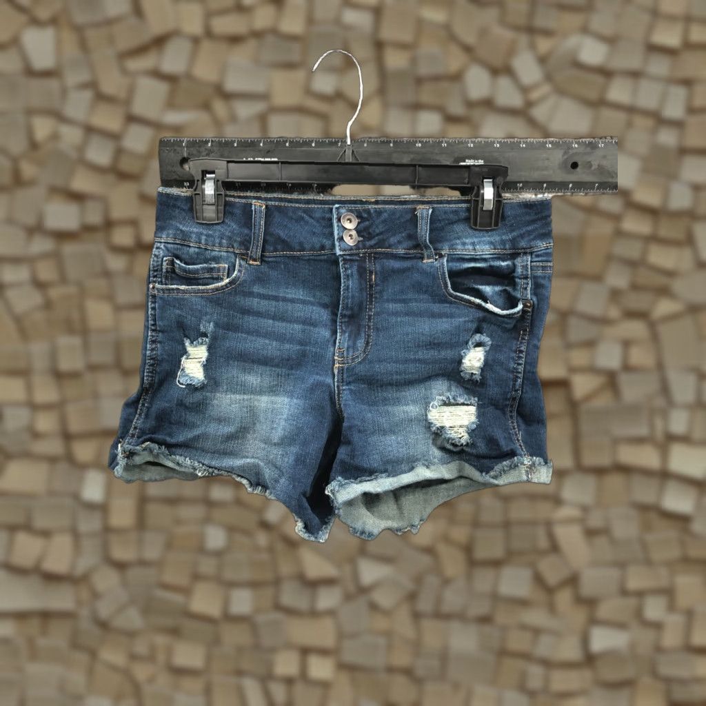 Vintage American Rag Cie Shorts Juniors Womens Size 7 Mid Rise Medium Wash Blue Size 28" / US 6 / IT 42 - 1 Thumbnail