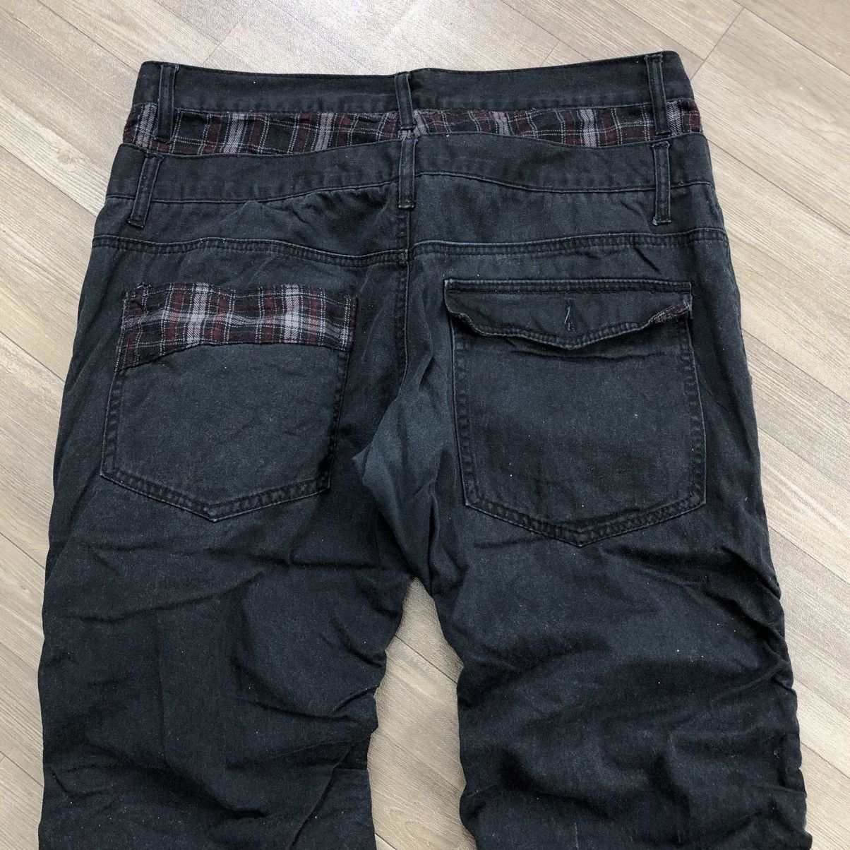 If Six Was Nine × Japanese Brand × Le Grande Bleu (L.G.B.) 🇯🇵 Japanese Double Waist Multi Zip Goa Gothic Style Pants Size US 35 - 15 Thumbnail