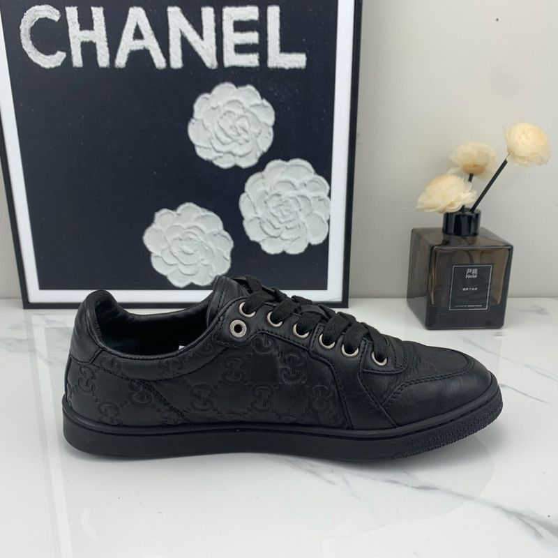 Gucci Gucci Classic Black Flat Casual Sneakers Size US 5.5 / EU 38 - 7 Thumbnail