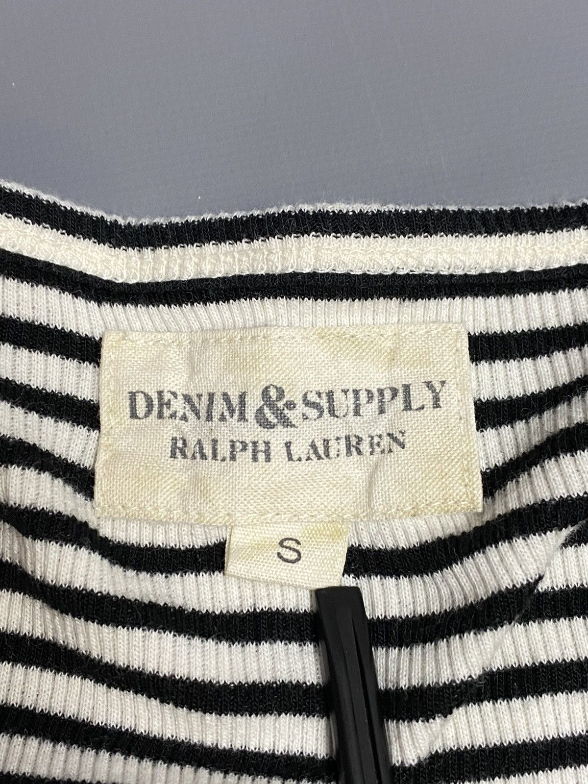 Denim & Supply Ralph Lauren Ralph Lauren Denim & Supply Stripe Lace Up Top S Long Sleeve Size S / US 4 / IT 40 - 19 Thumbnail