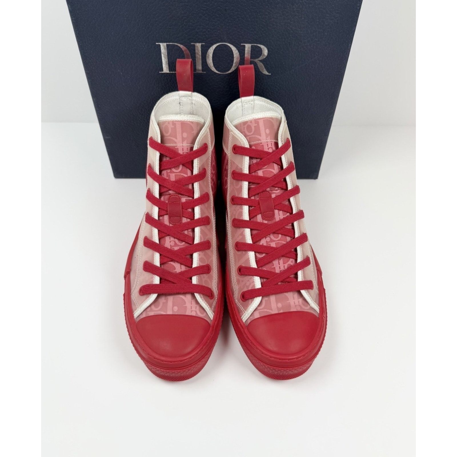 Dior Size 41EU/8US - Dior B23 High Dior Oblique Red WORN 1X! Size US 8 / EU 41 - 3 Thumbnail