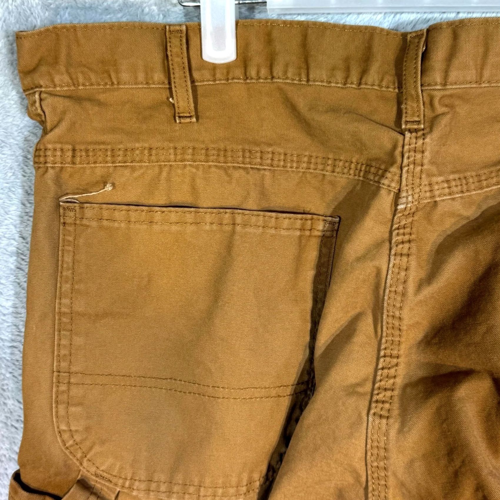 Dickies Dickies Carpenter Jeans Men 36 x 32 Brown Cotton Relaxed Fit Straight Leg Jeans Size US 36 / EU 52 - 6 Thumbnail