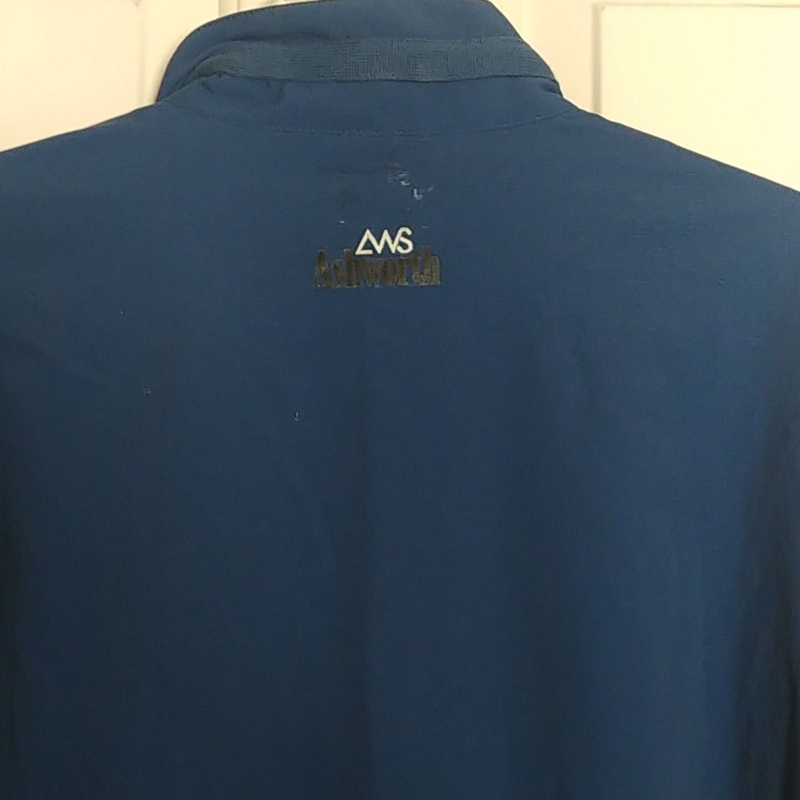 Ashworth Ashworth Lightweight Full Zip Lined Golf Jacket Large Blue Size US L / EU 52-54 / 3 - 6 Thumbnail