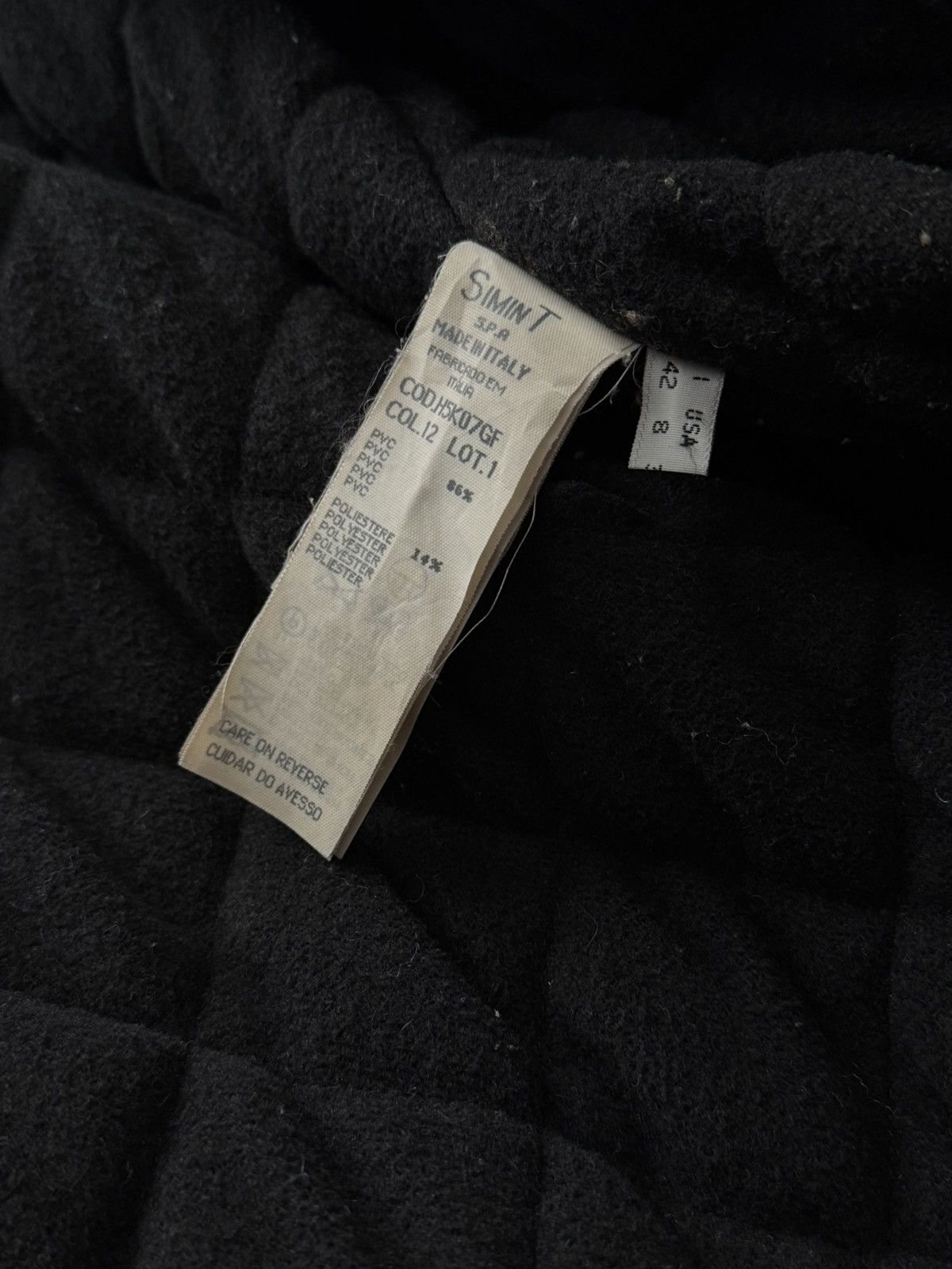 Armani 1990s Vintage Armani Jeans Black PVC Parka Jacket Size US L / EU 52-54 / 3 - 9 Thumbnail