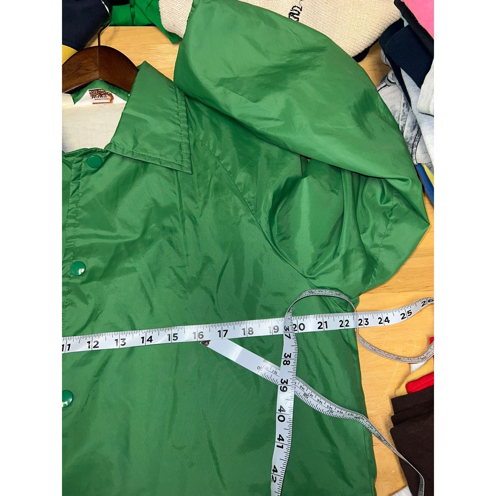 Vintage Vintage Montgomery Ward Jacket Green Blank Button Down Nylon Size US L / EU 52-54 / 3 - 10 Thumbnail