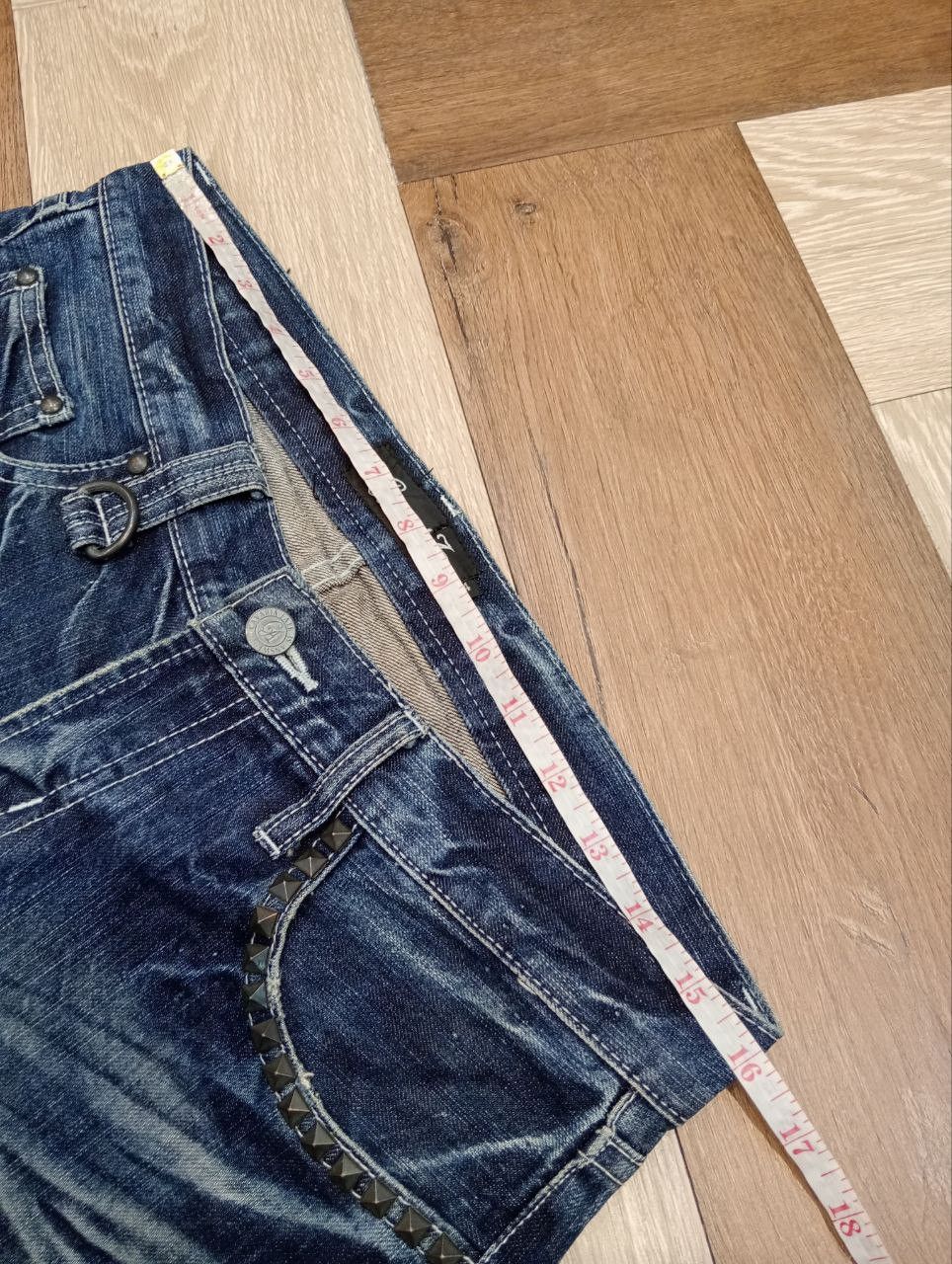 Japanese Brand JAPANESE CAVARIA STUDDED FLARED DISTRESSED JEANS - SIZE 44 Size US 32 / EU 48 - 12 Thumbnail