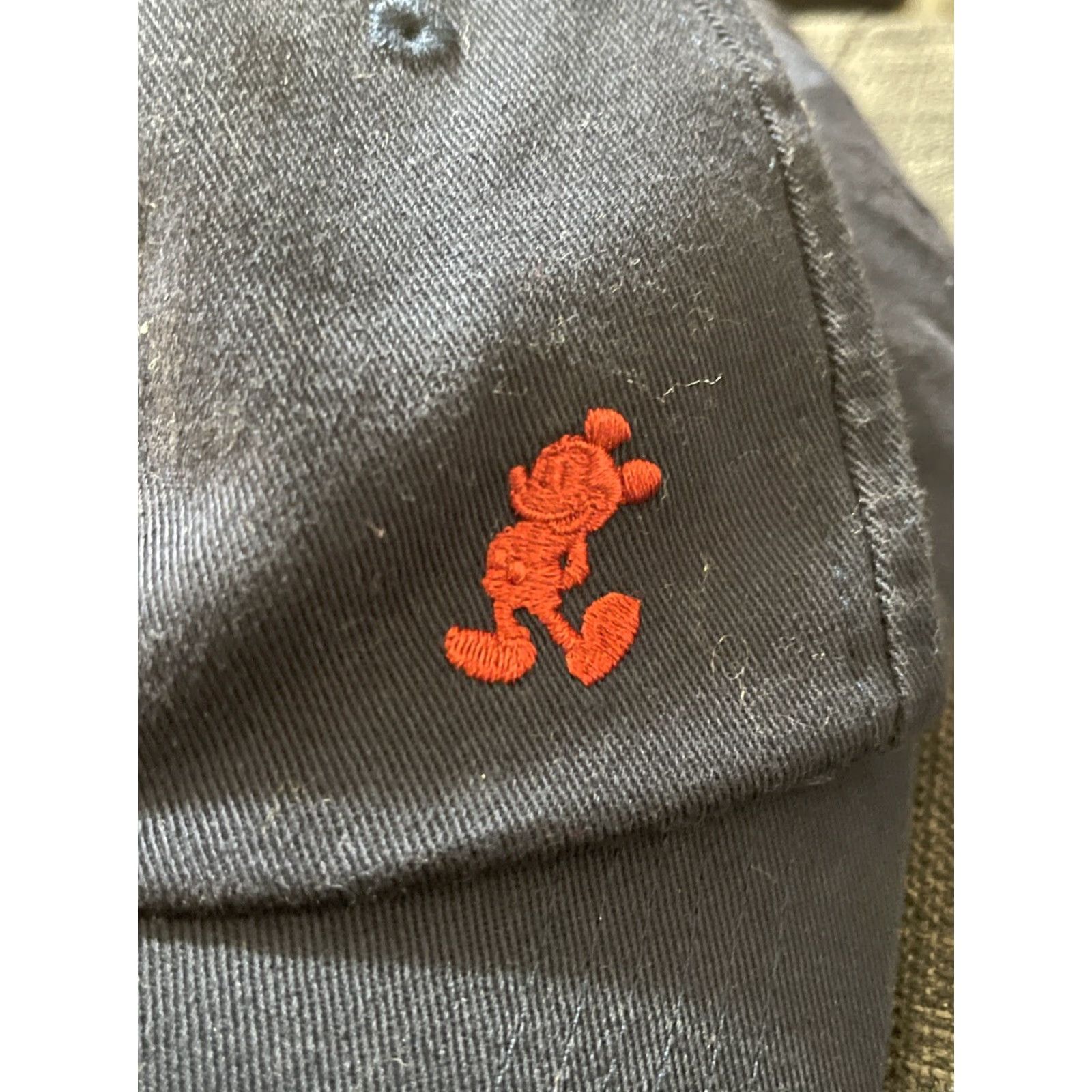Disney VINTAGE Walt Disney World 71 Mickey Mouse Hat & Mickey Cap Navy Blue Adjustable Baseball Cap Men Adjustable Blue Disney Parks Authentic Cotton Mens Size ONE SIZE - 4 Thumbnail