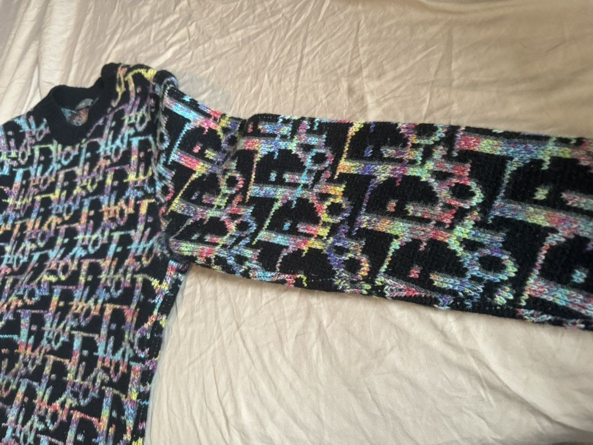 Dior Dior black Multicolor Oblique Wool Sweater Size US M / EU 48-50 / 2 - 5 Thumbnail