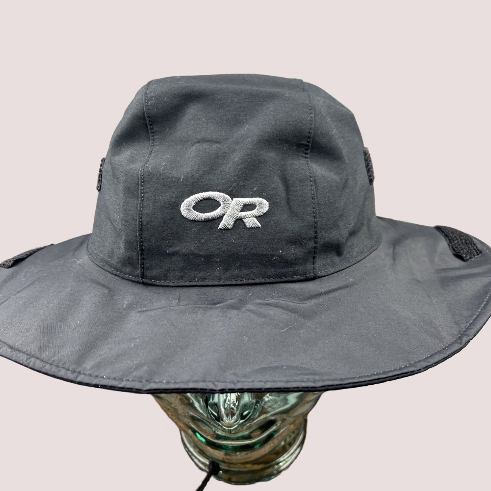 Outdoor Research Outdoor Research Hat Mens Medium Black Seattle Sombrero Rain Bucket Waterproof Bucket Hat Mens Black Outdoor Research 80s? Size ONE SIZE - 1 Thumbnail