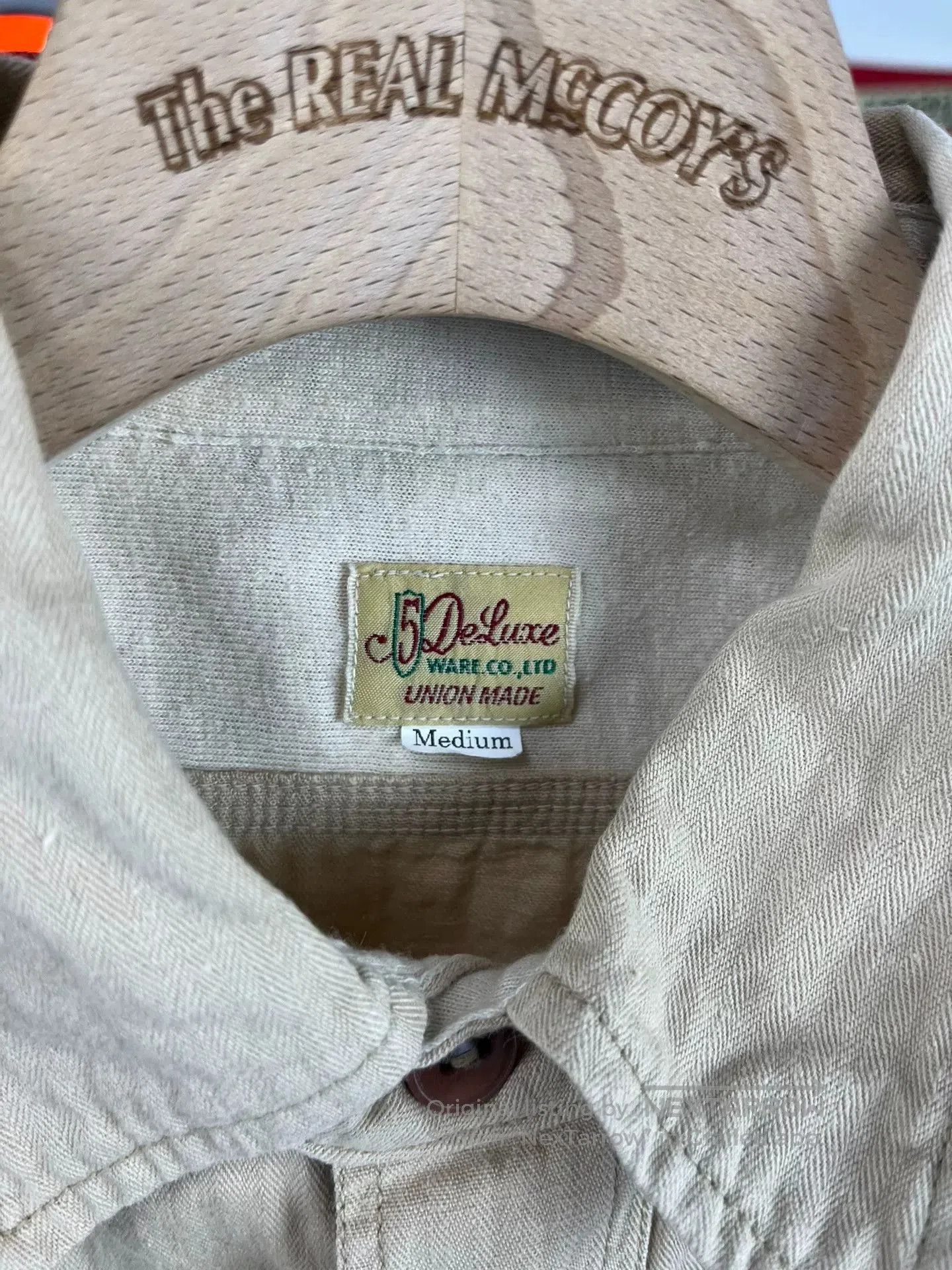 Deluxeware Deluxeware Beige Work Shirt with Embroidery. Size US M / EU 48-50 / 2 - 6 Thumbnail