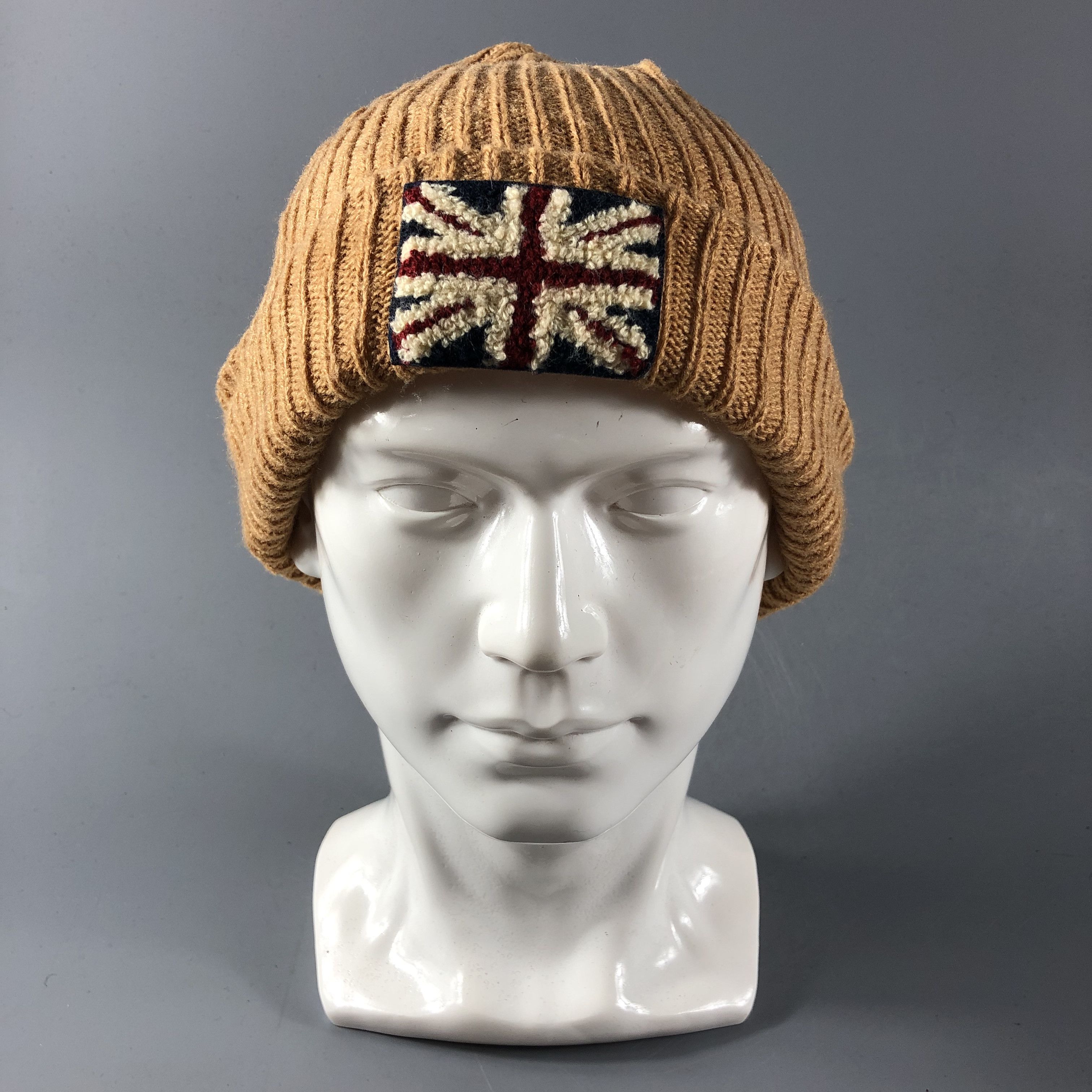 Vintage Union Jack Fisherman Beanie Snowcap Snow Hat B580 Size ONE SIZE - 1 Thumbnail