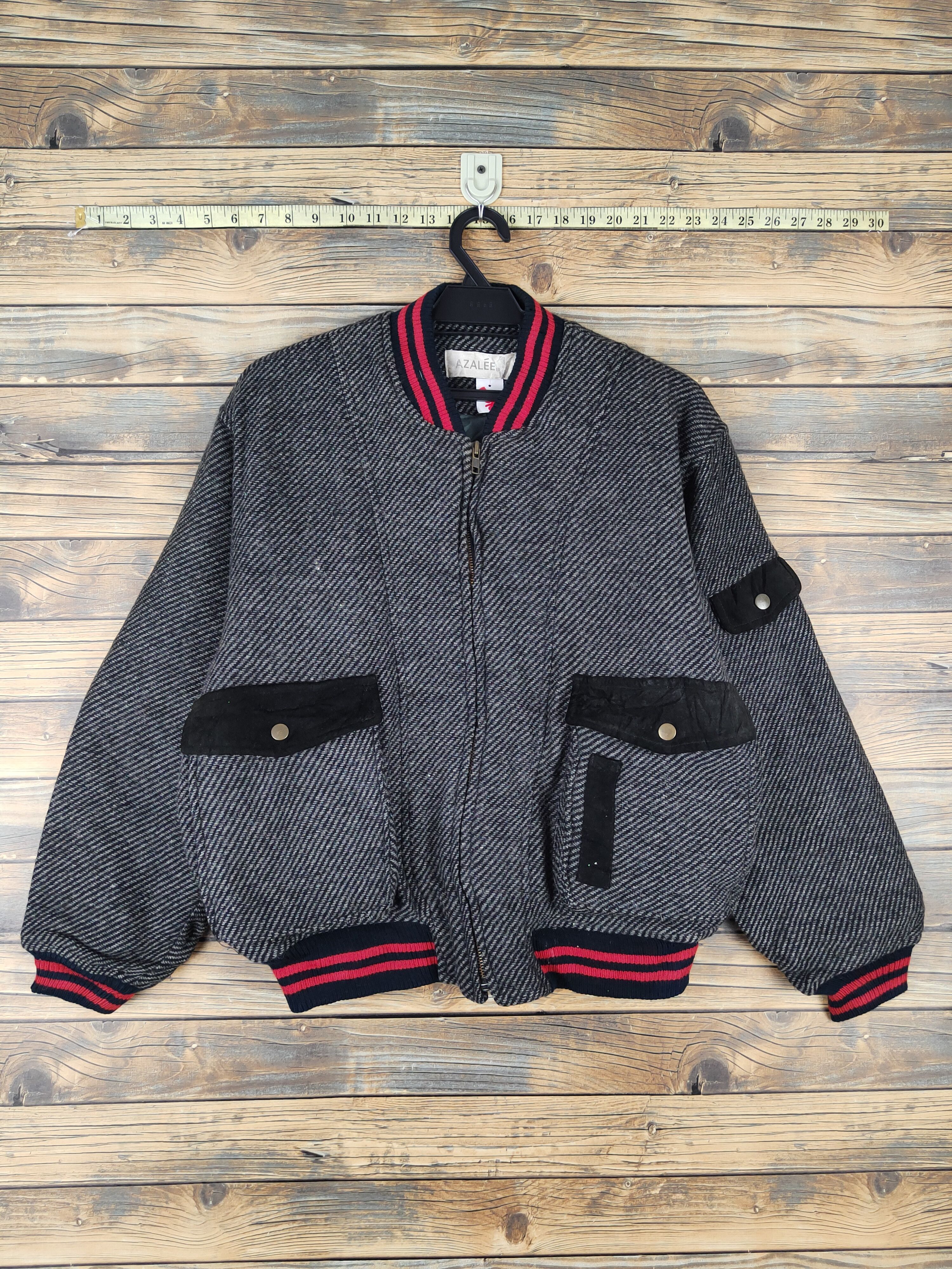Japanese Brand Azalee Black multipocket varsity Jackets #W1070 Size US M / EU 48-50 / 2 - 1 Thumbnail