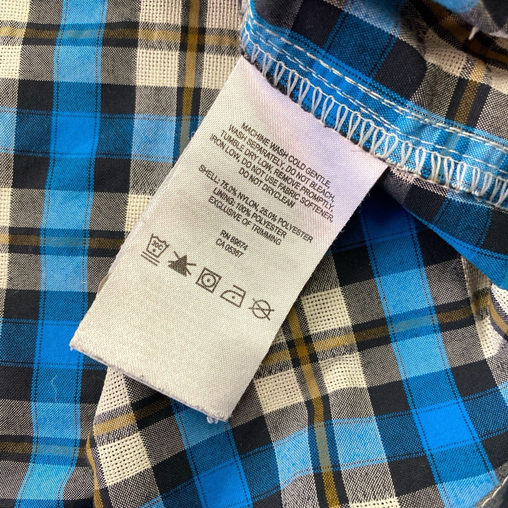 Mountain Hardwear Mountain Hardwear Blue Plaid L/S Shirt Mens XL Plaid Button-Up Size US XL / EU 56 / 4 - 5 Thumbnail