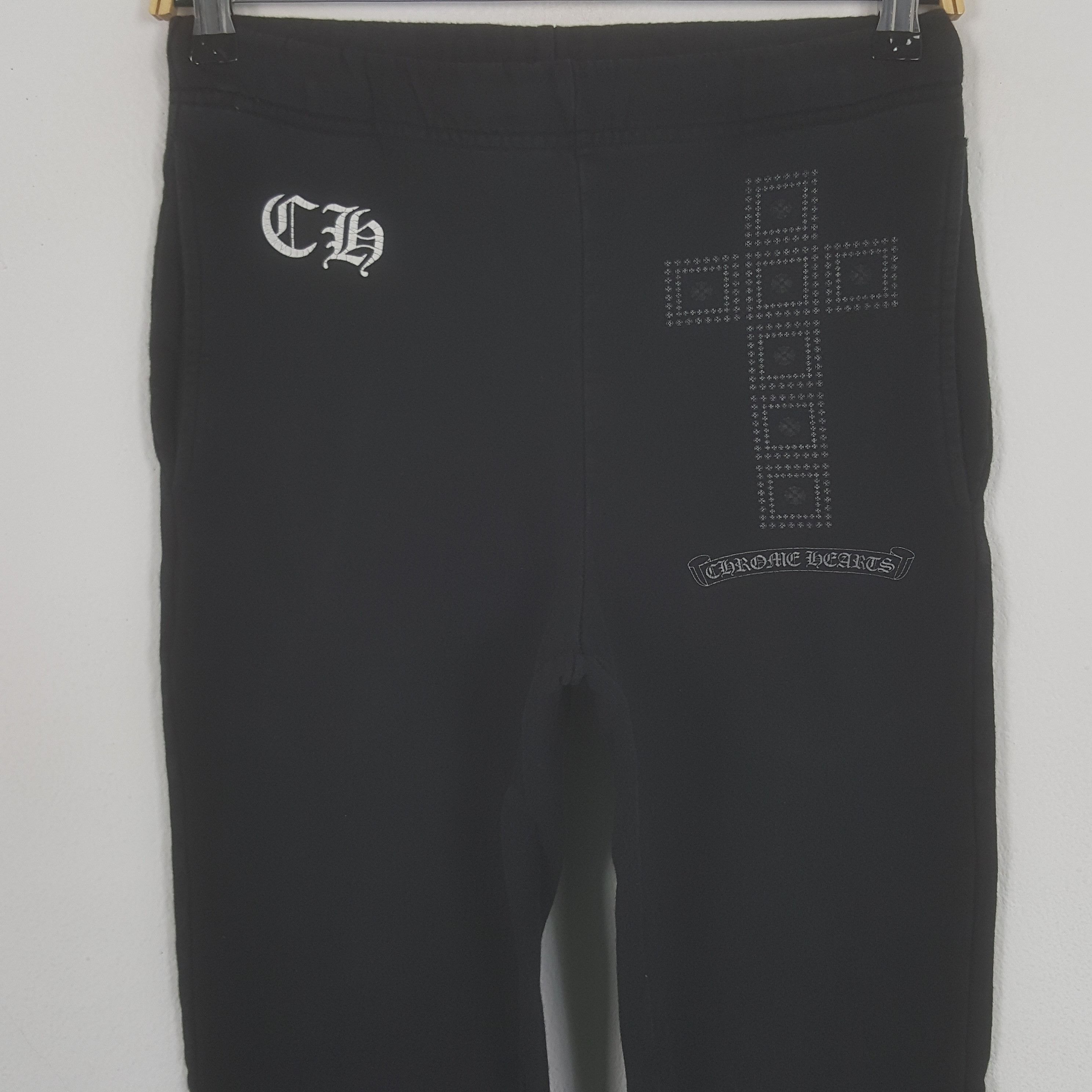Chrome Hearts Vintage Chrome Hearts Cross Logo Jogger Pants Size 25" / US 0 / IT 36 - 2 Thumbnail