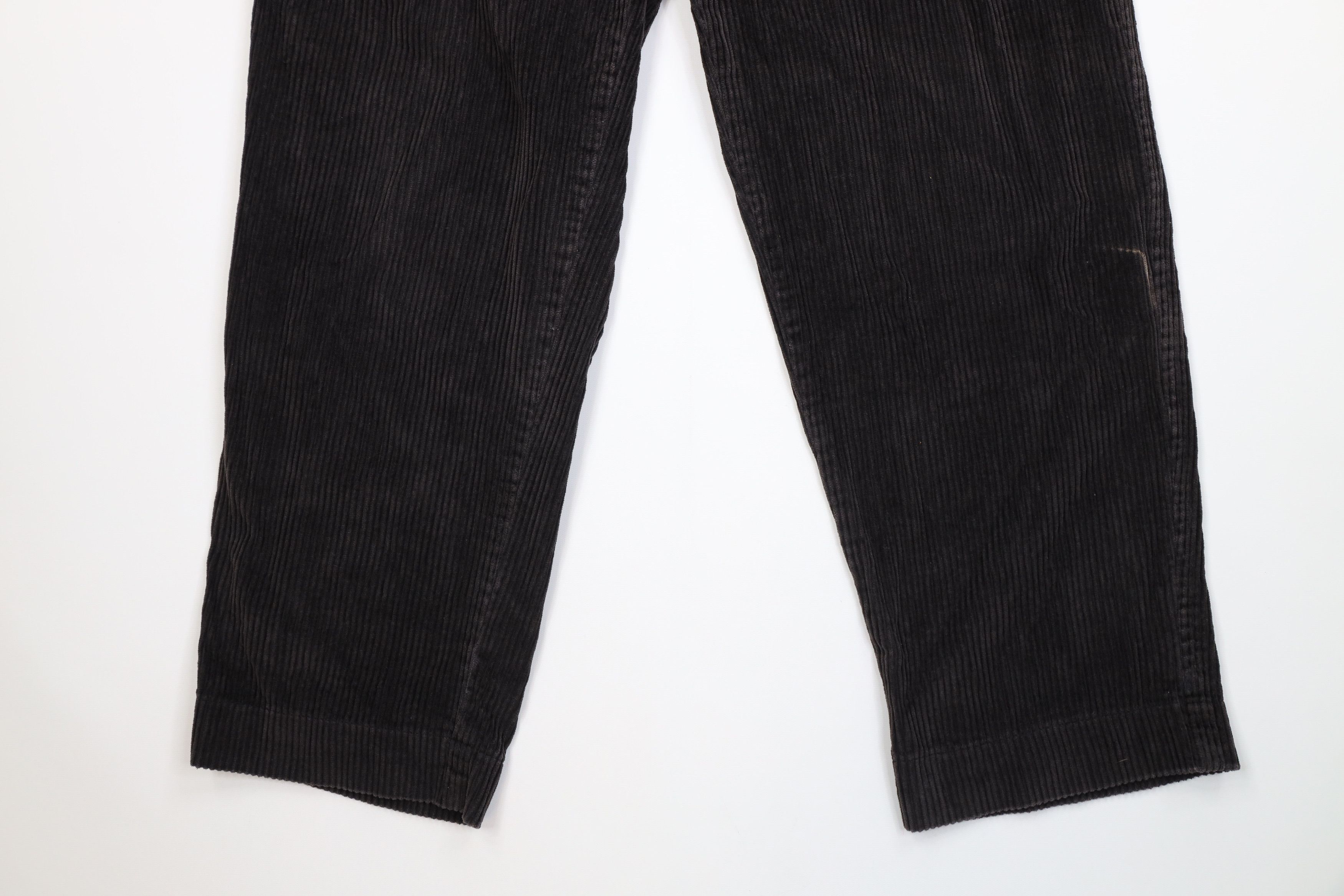 Vintage Vintage 90s Streetwear Wide Leg Corduroy Chino Pants Black Size US 34 / EU 50 - 4 Thumbnail
