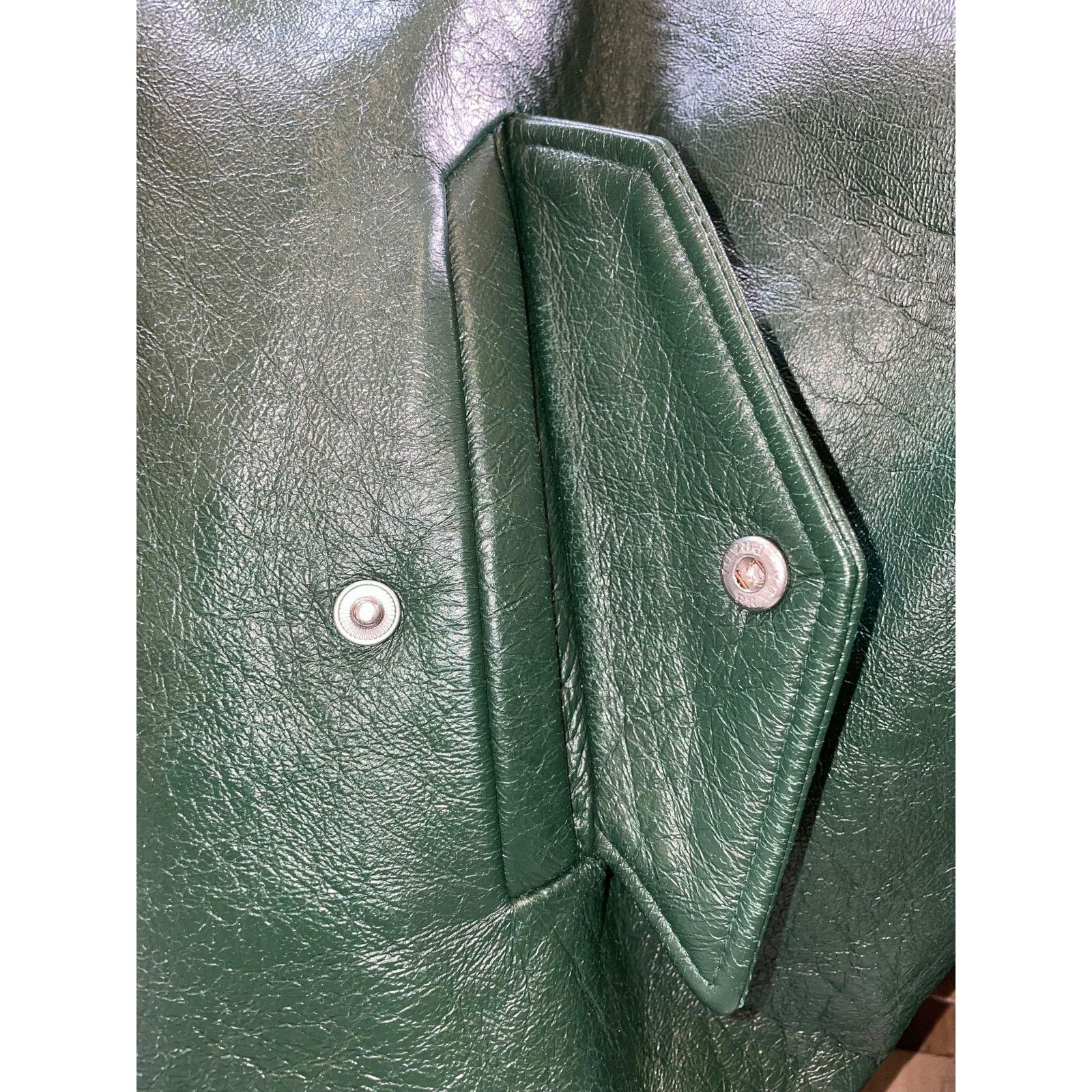 Prada Prada Green Leather Jacket Size US L / EU 52-54 / 3 - 7 Thumbnail