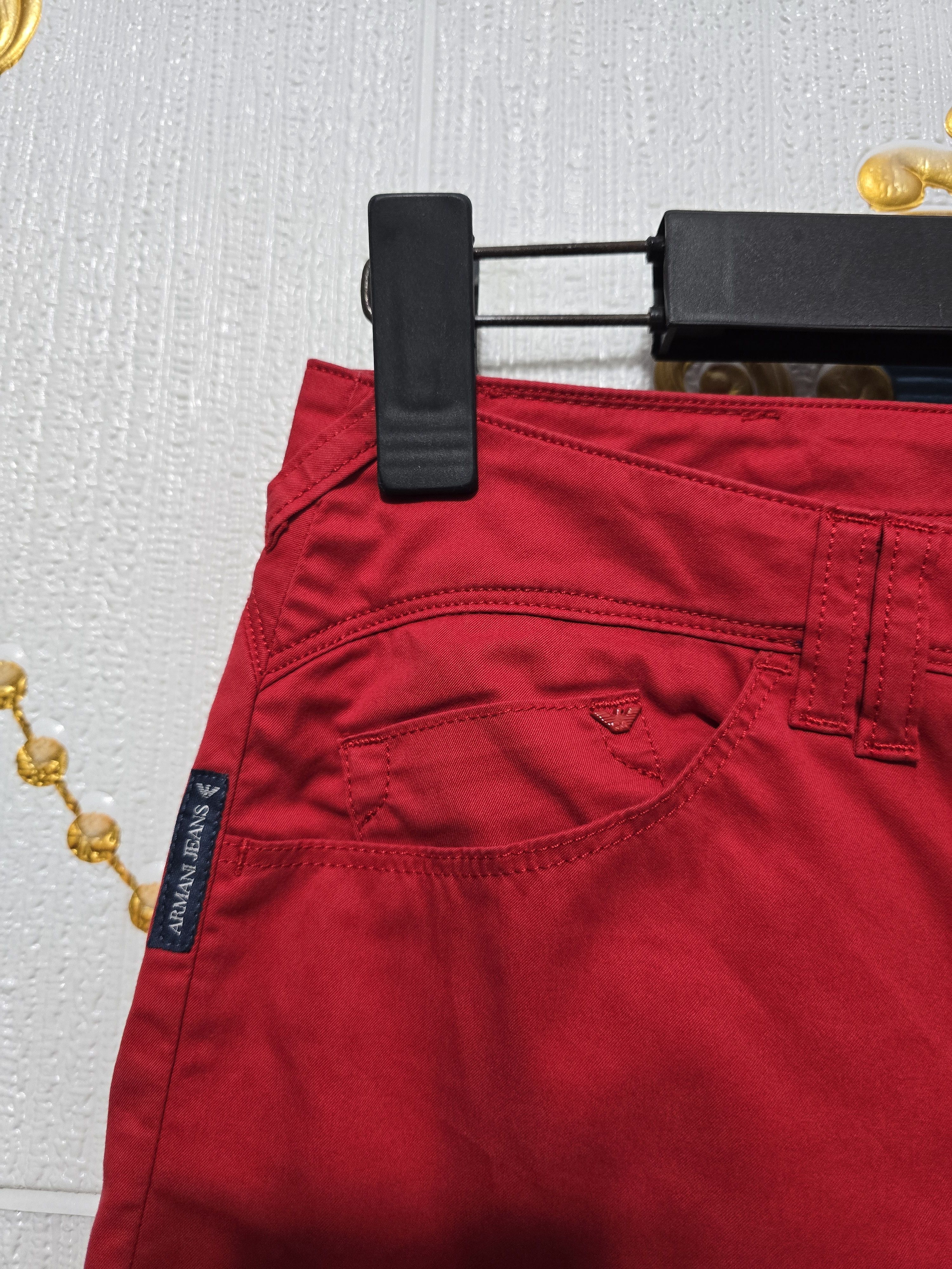 Giorgio Armani GIORGIO ARMANI JEANS, RED color w30 size MEDIUM Size 30" / US 8 / IT 44 - 6 Thumbnail