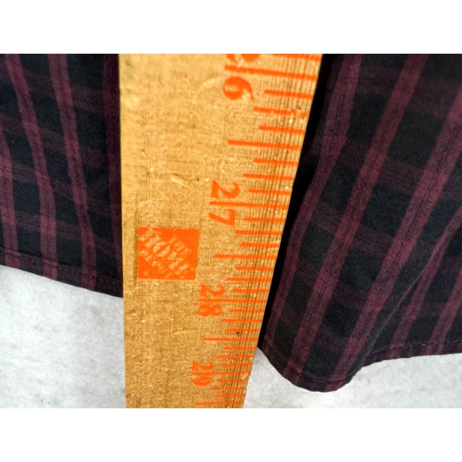 Rag & Bone Rag & Bone Purple Check Button Up Slim Fit Men Medium Shirt Size 40R - 5 Thumbnail