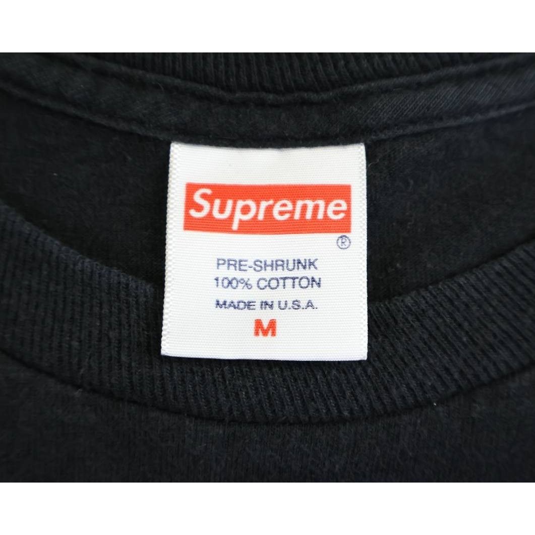 Supreme Supreme Paint Logo T-Shirt Made in USA Medium Black Size US M / EU 48-50 / 2 - 2 Thumbnail