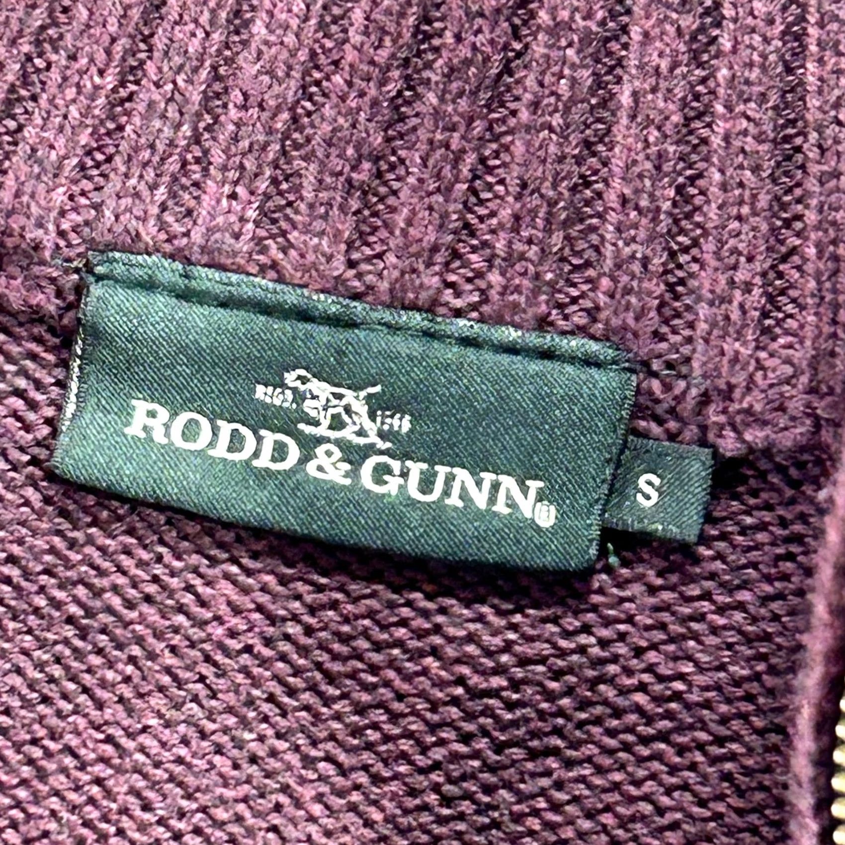 Rodd & Gunn Rodd & Gunn Sweater Mens Small Purple 1/4 Zip Mock Neck Cotton Knit Pullover Size US S / EU 44-46 / 1 - 3 Thumbnail