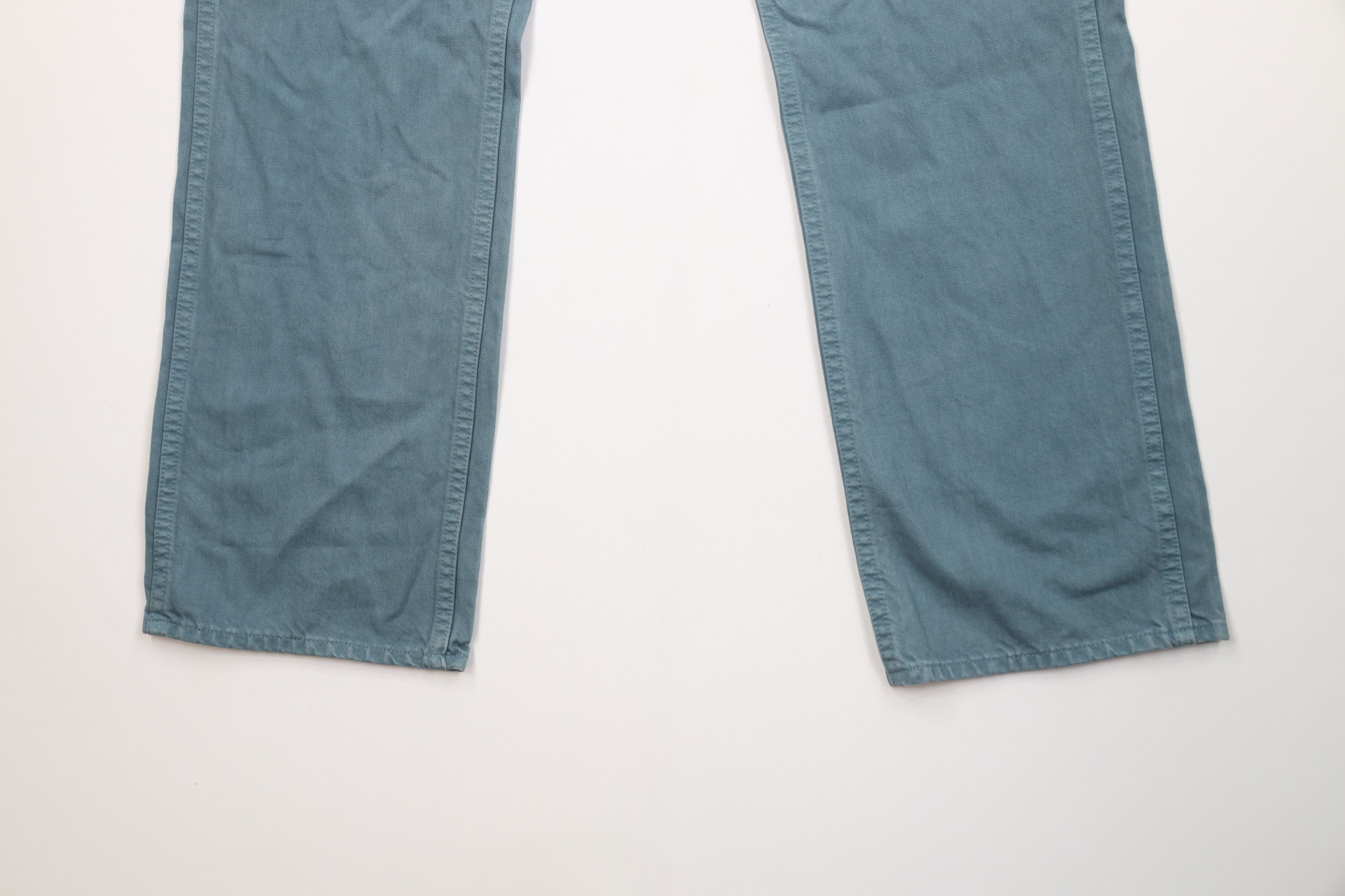 J.Crew Vintage Y2K J Crew Stonewash Slim Straight Jeans Teal Size US 34 / EU 50 - 4 Thumbnail