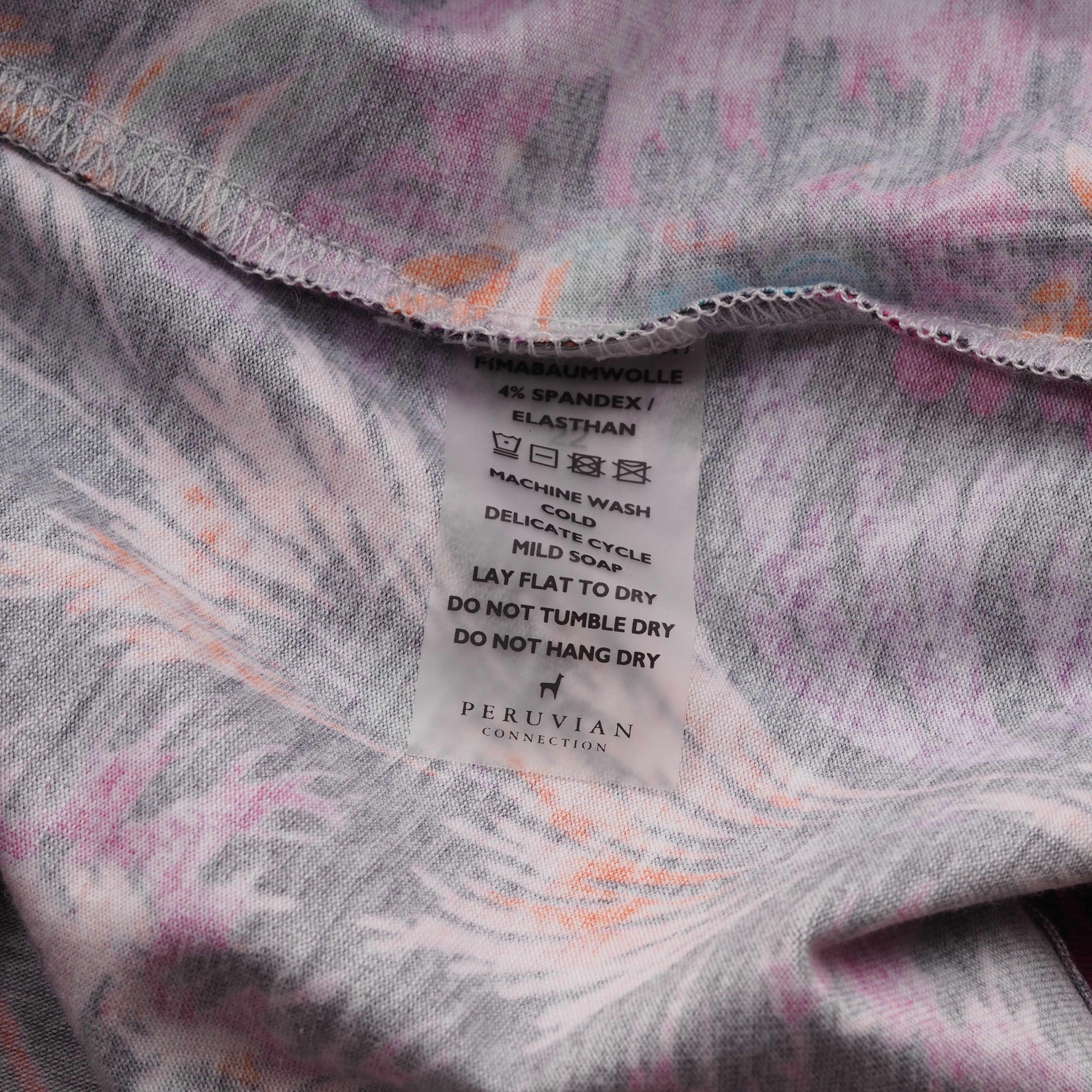 Other Peruvian Connection Purple Floral Top T-Shirt Blouse Size M / US 6-8 / IT 42-44 - 4 Thumbnail