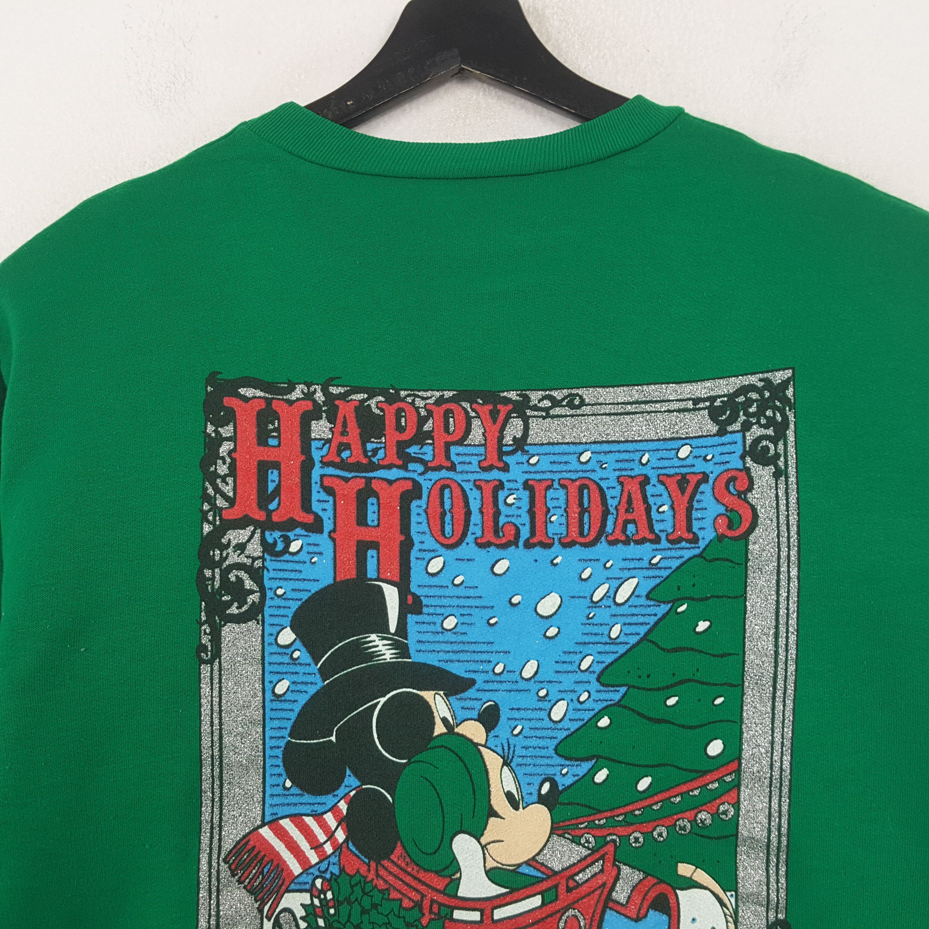Disney Christmas Mickey Mouse And Minnie Vintage Sweatshirt RR5 Size US L / EU 52-54 / 3 - 4 Thumbnail