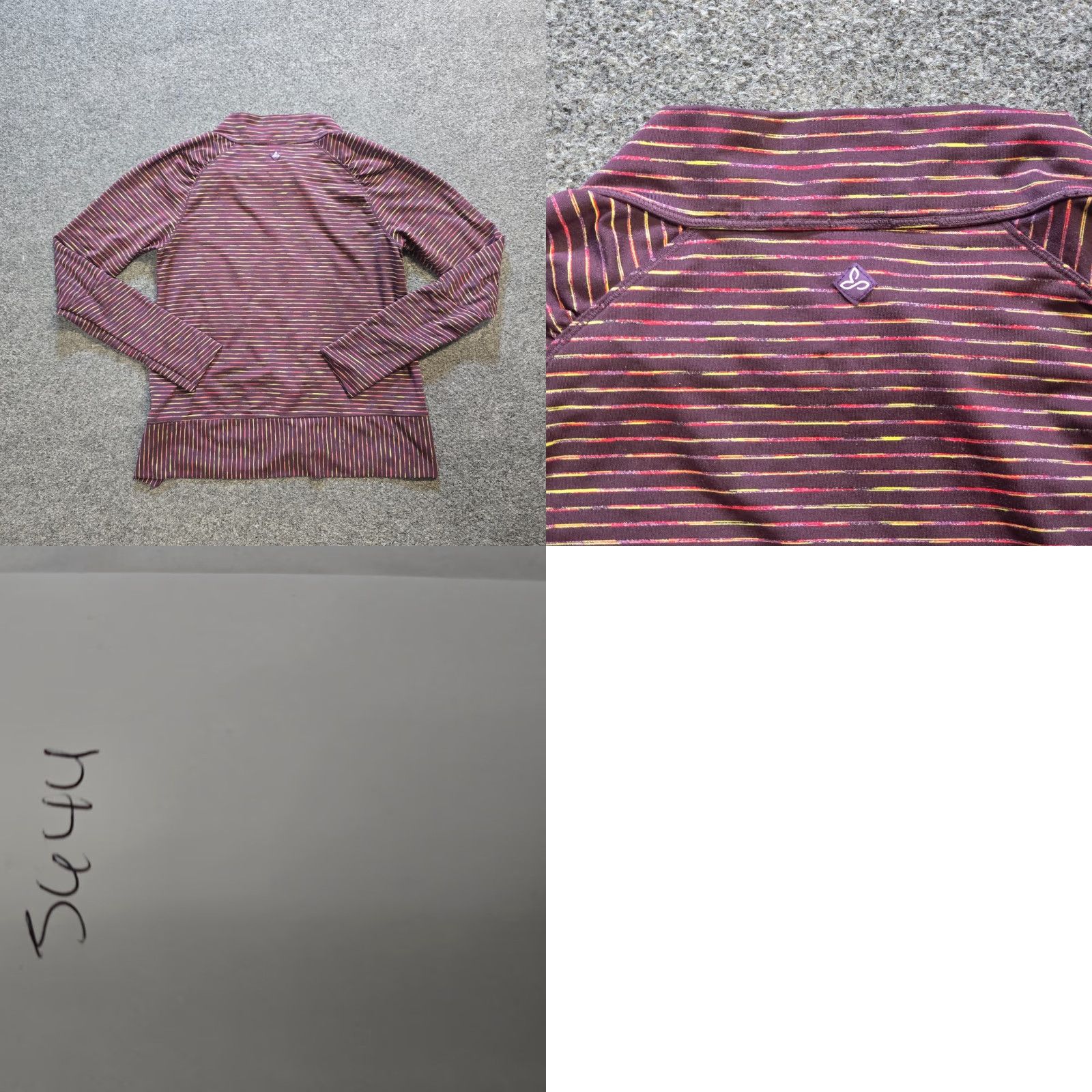 Prana Prana Top Womens Size S Purple Stripe Long Sleeve Stretch Performance Casual Shirt Size S / US 4 / IT 40 - 8 Thumbnail