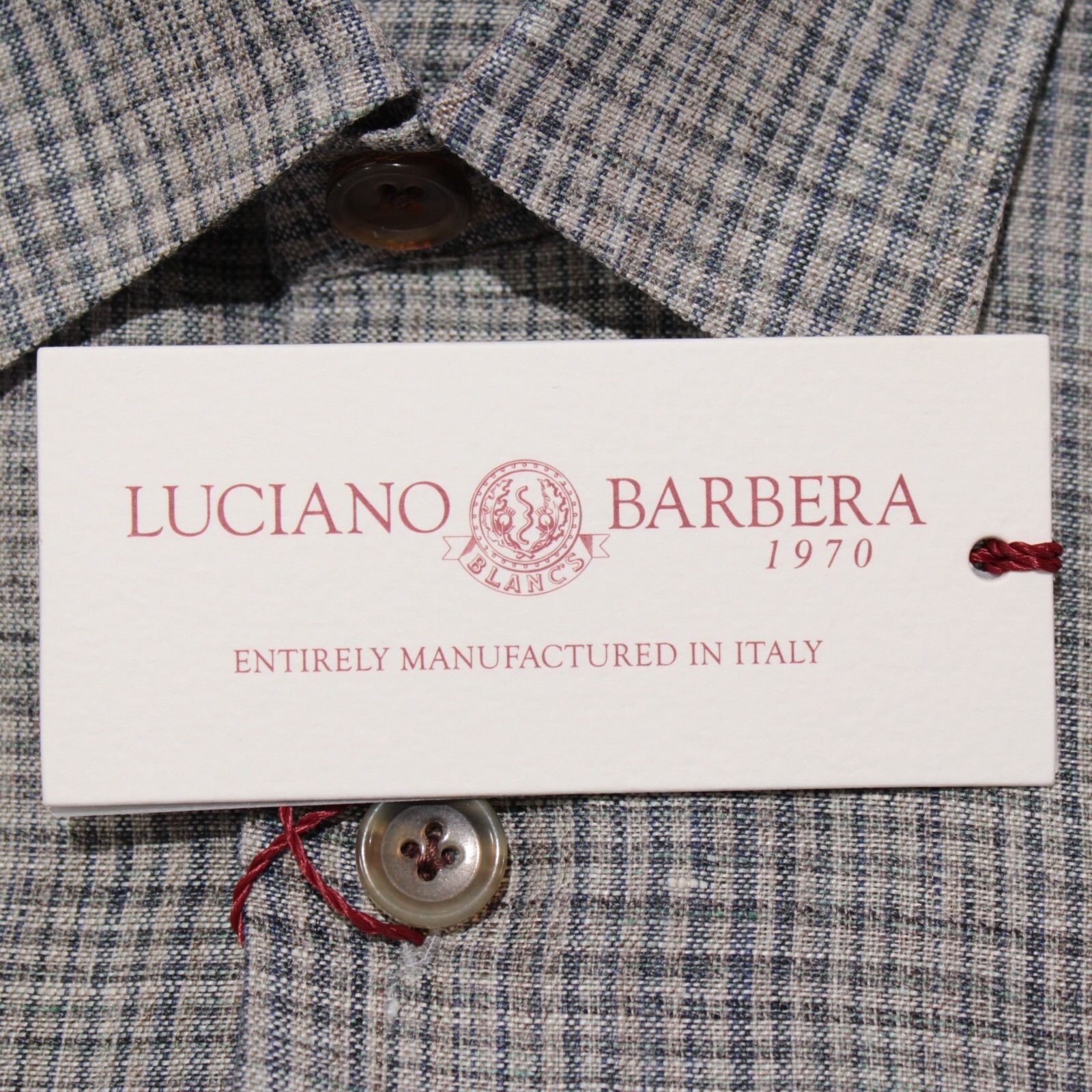Luciano Barbera Luciano Barbera New with tags Shirt Size M US In Gray Size US M / EU 48-50 / 2 - 2 Thumbnail