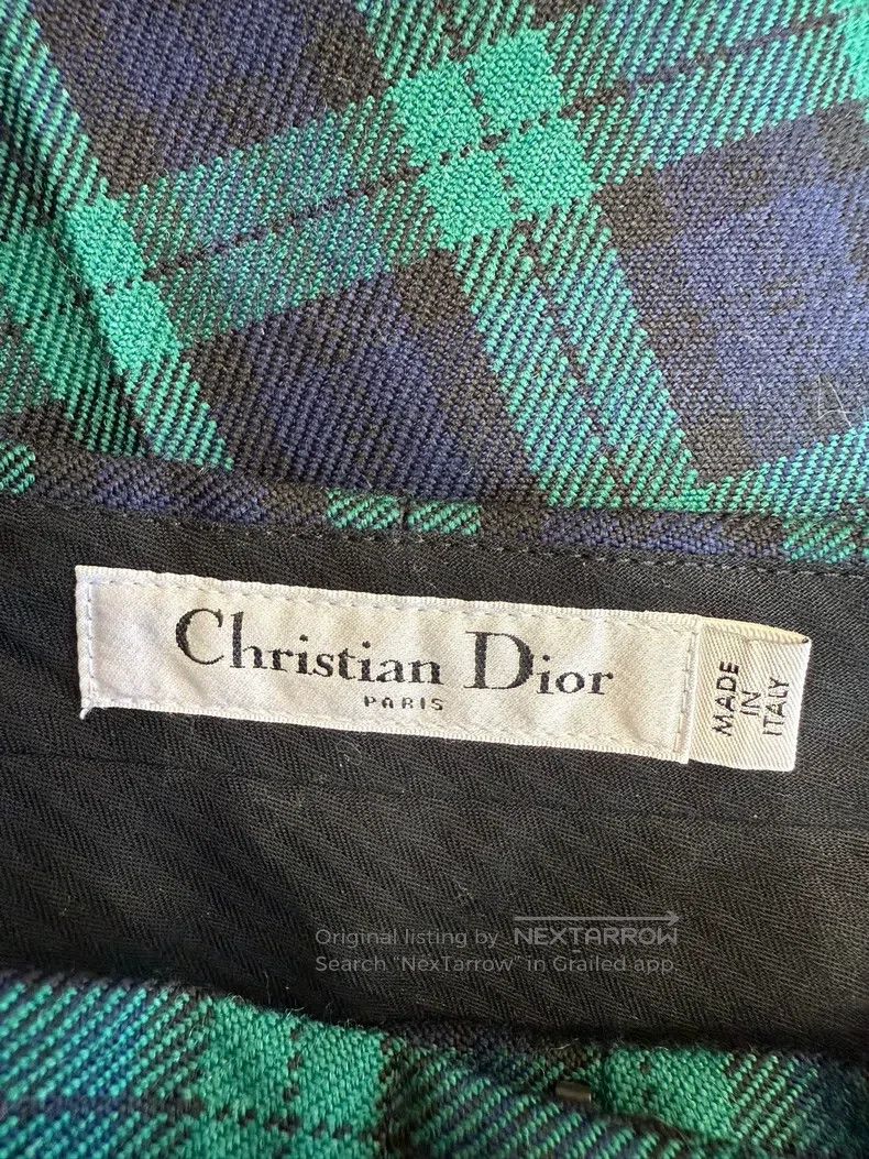 Dior Dior Green plaid wool shorts Size 25" / US 0 / IT 36 - 4 Thumbnail