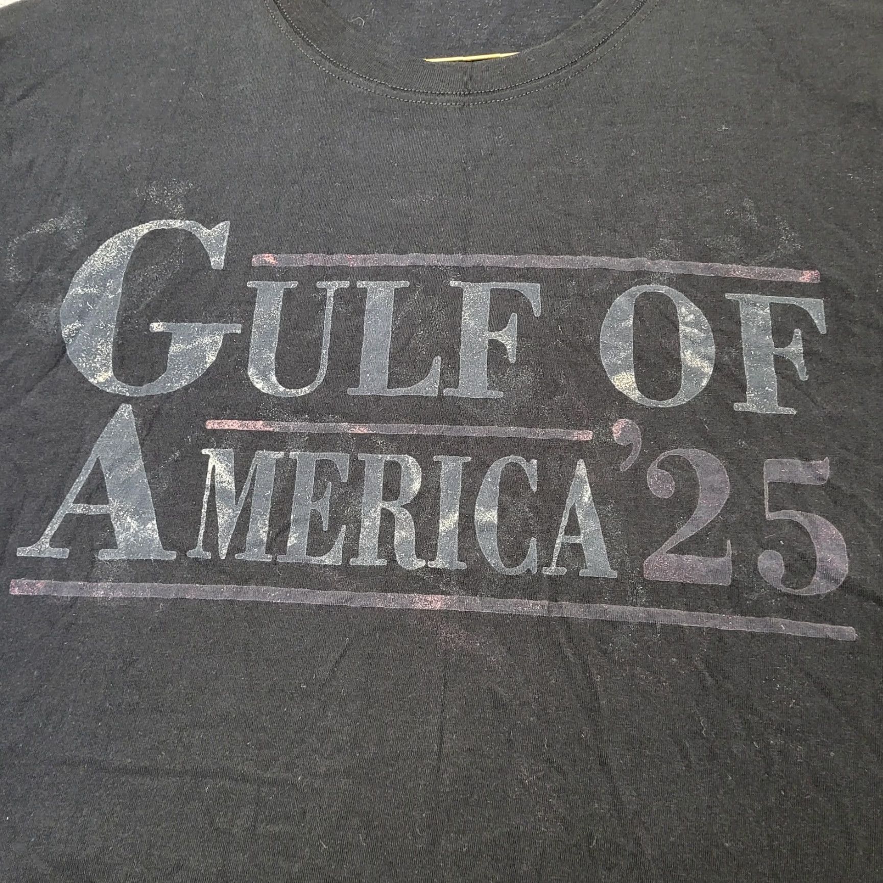Vintage Gulf of Mexico 2025 T-Shirt Men's 2XL Black Short Sleeve Crew Neck Pullover Size XXL / US 16-18 / IT 52-54 - 3 Thumbnail