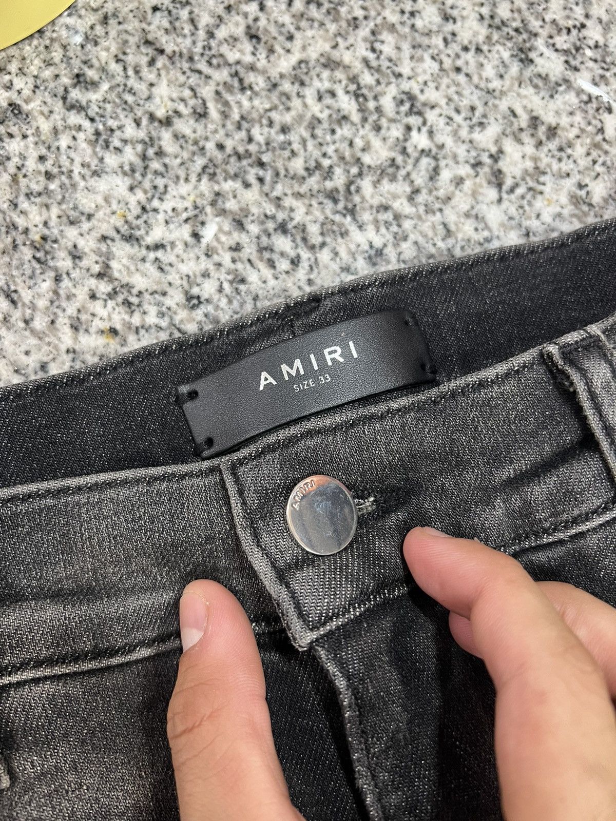Amiri Amiri Jean Black Size US 33 - 3 Thumbnail