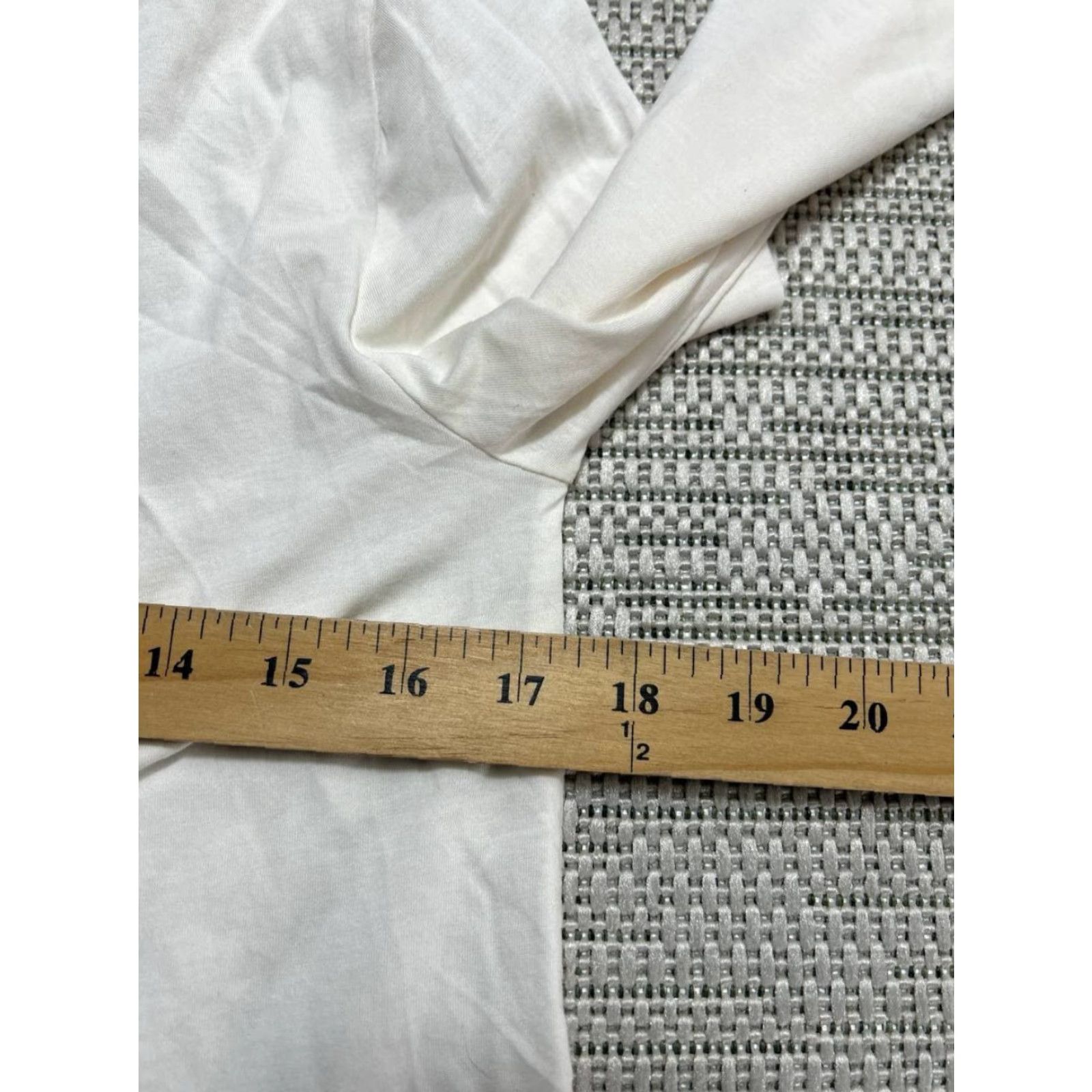 Loft Loft Womens XS White Cotton Classic Fit Shirt Tail Hem Crew Neck Tee Size XS / US 0-2 / IT 36-38 - 6 Thumbnail