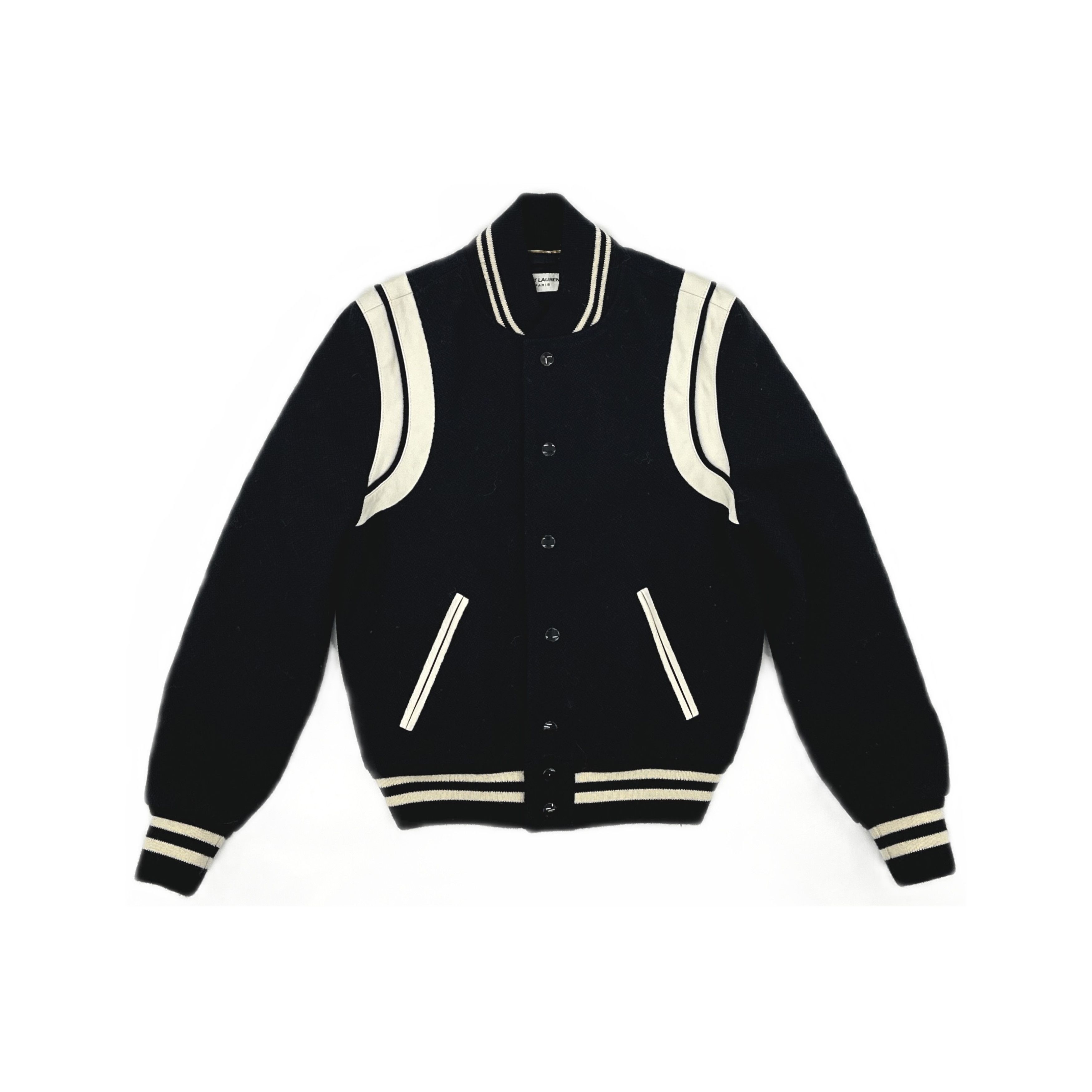 Saint Laurent Paris Saint Laurent Teddy Wool Varsity Jacket Size 36 Size XS / US 0-2 / IT 36-38 - 1 Thumbnail