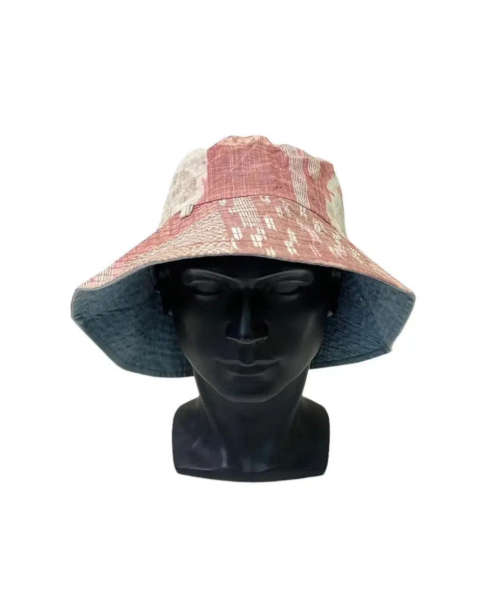 Japanese Brand Japanese Brand Patchwork Style Overprint Bucket Hat Size ONE SIZE - 1 Thumbnail