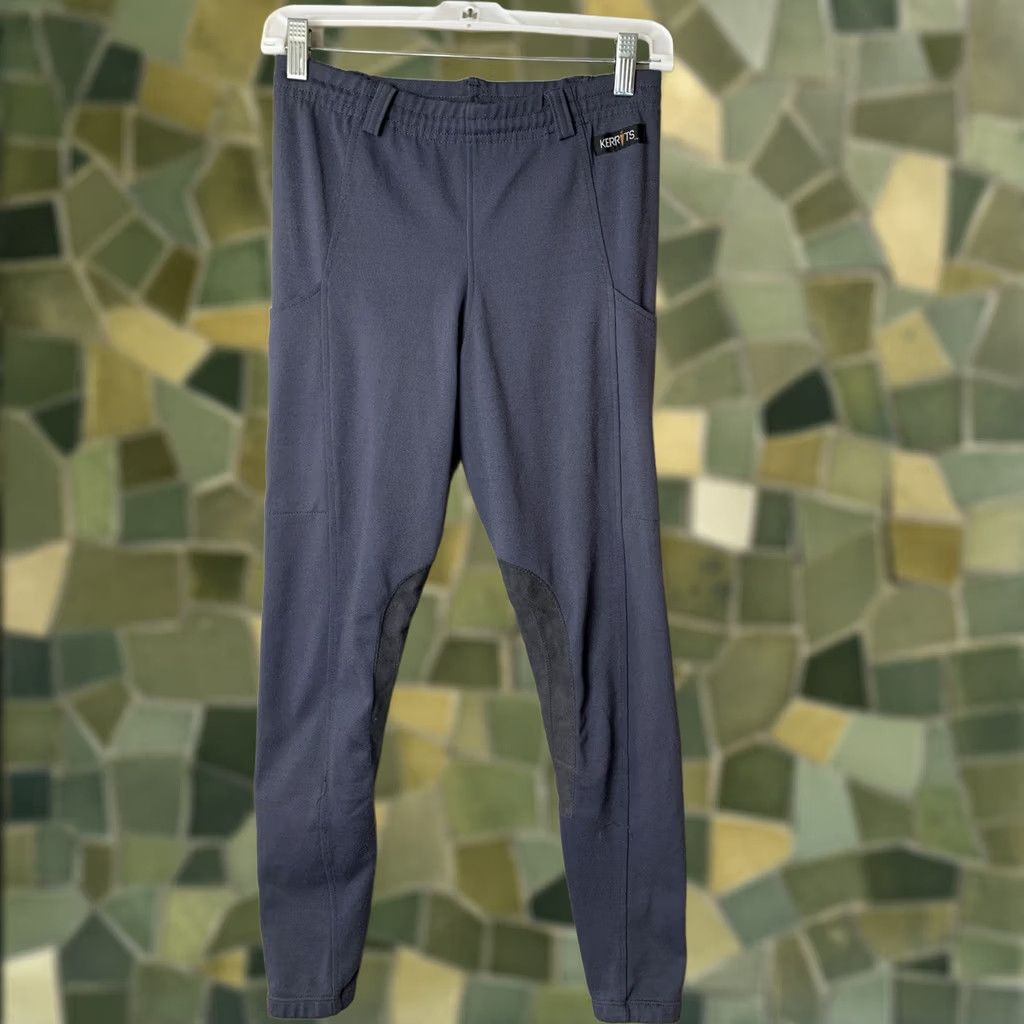 Vintage Kerrits Leggings Pants Womens Medium Gray Equestrian Pull-On Ankle Knit Polyester Stretch Waist Size 32" / US 10 / IT 46 - 1 Thumbnail