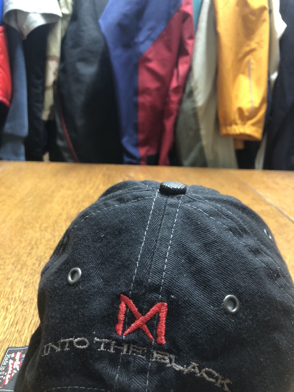 No Fear × Vintage No Fear archive leather cap 90s made in USA🇺🇸 Size ONE SIZE - 3 Thumbnail
