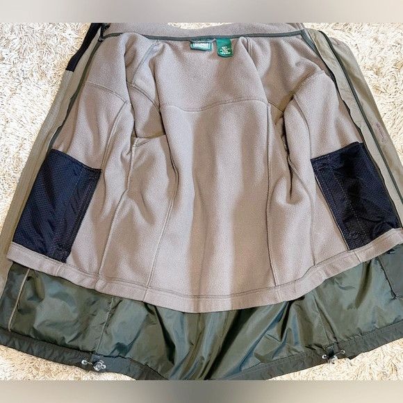 L.L. Bean Vintage LL Bean Mens Green Drawstring Zip Out Fleece Parka Size US S / EU 44-46 / 1 - 6 Thumbnail