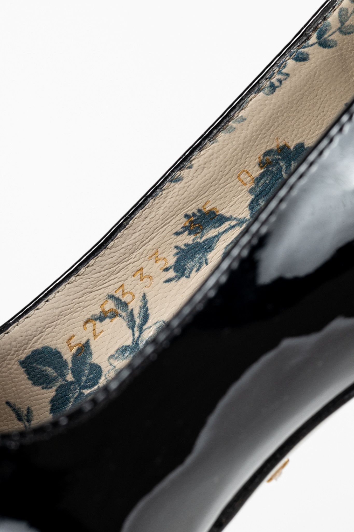 Gucci Gucci Victoire Black Patent-Leather GG Loafer Pumps Size US 4.5 / IT 34.5 - 10 Thumbnail