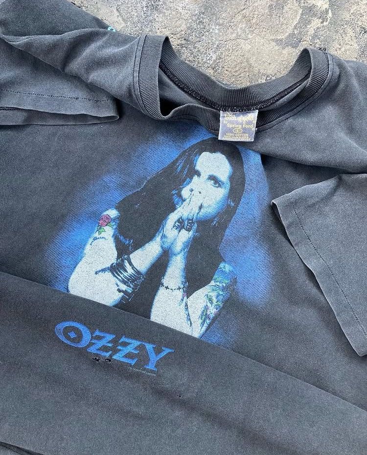 Band Tees × Vintage Vintage Ozzy Osbourne Tee Size US L / EU 52-54 / 3 - 1 Thumbnail