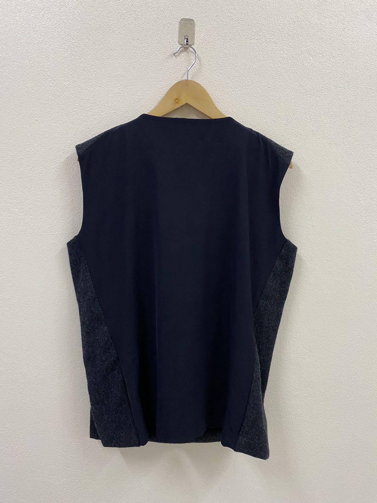 Jil Sander RARE Jil Sander Archive 🇮🇹 Minimalist Boiled Wool Vest Size US L / EU 52-54 / 3 - 2 Thumbnail