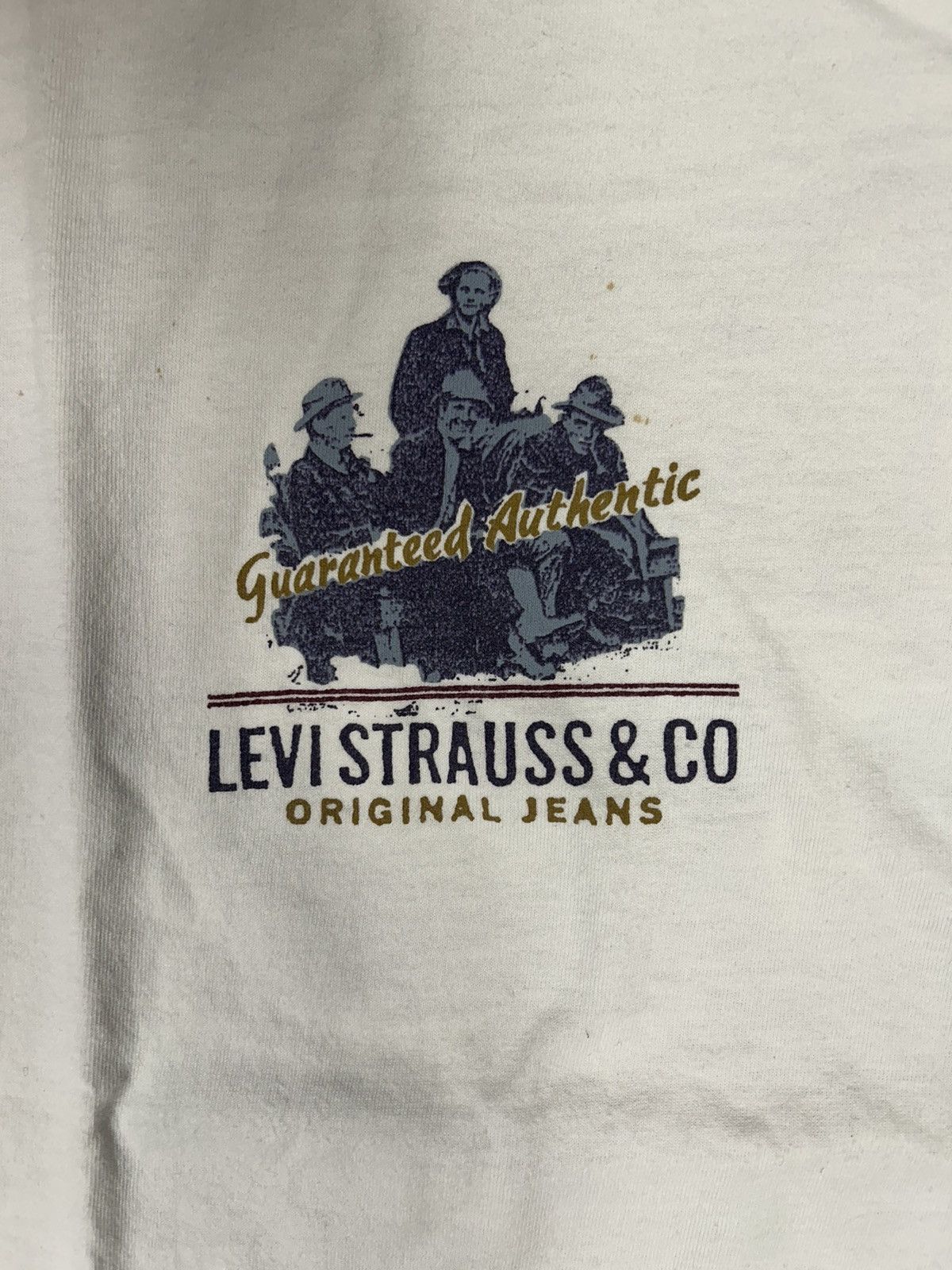 Levi's × Vintage Crazy Vintage 90s Essential White Levis Graphic Tank Top Size US XL / EU 56 / 4 - 3 Thumbnail