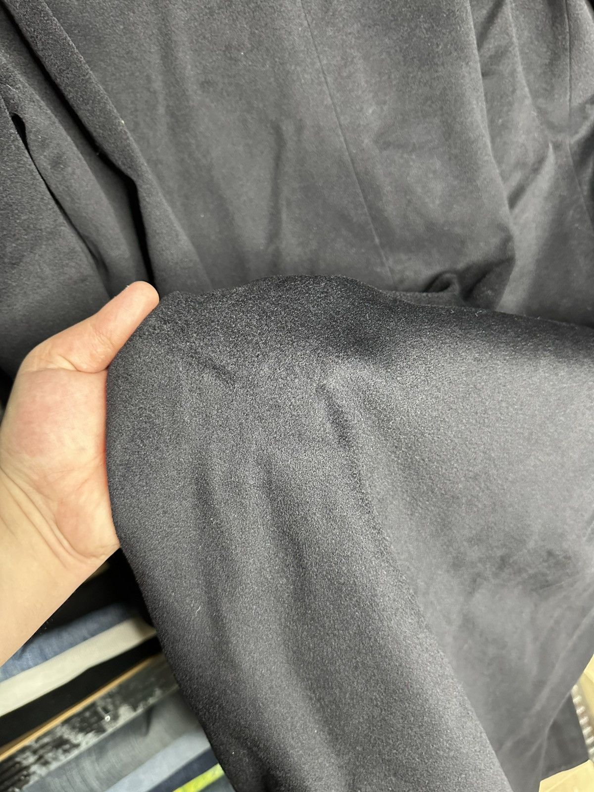 Other Facis Ing Loro Piana Superfine Virgin Wool Black Overcoat Size US L / EU 52-54 / 3 - 12 Thumbnail